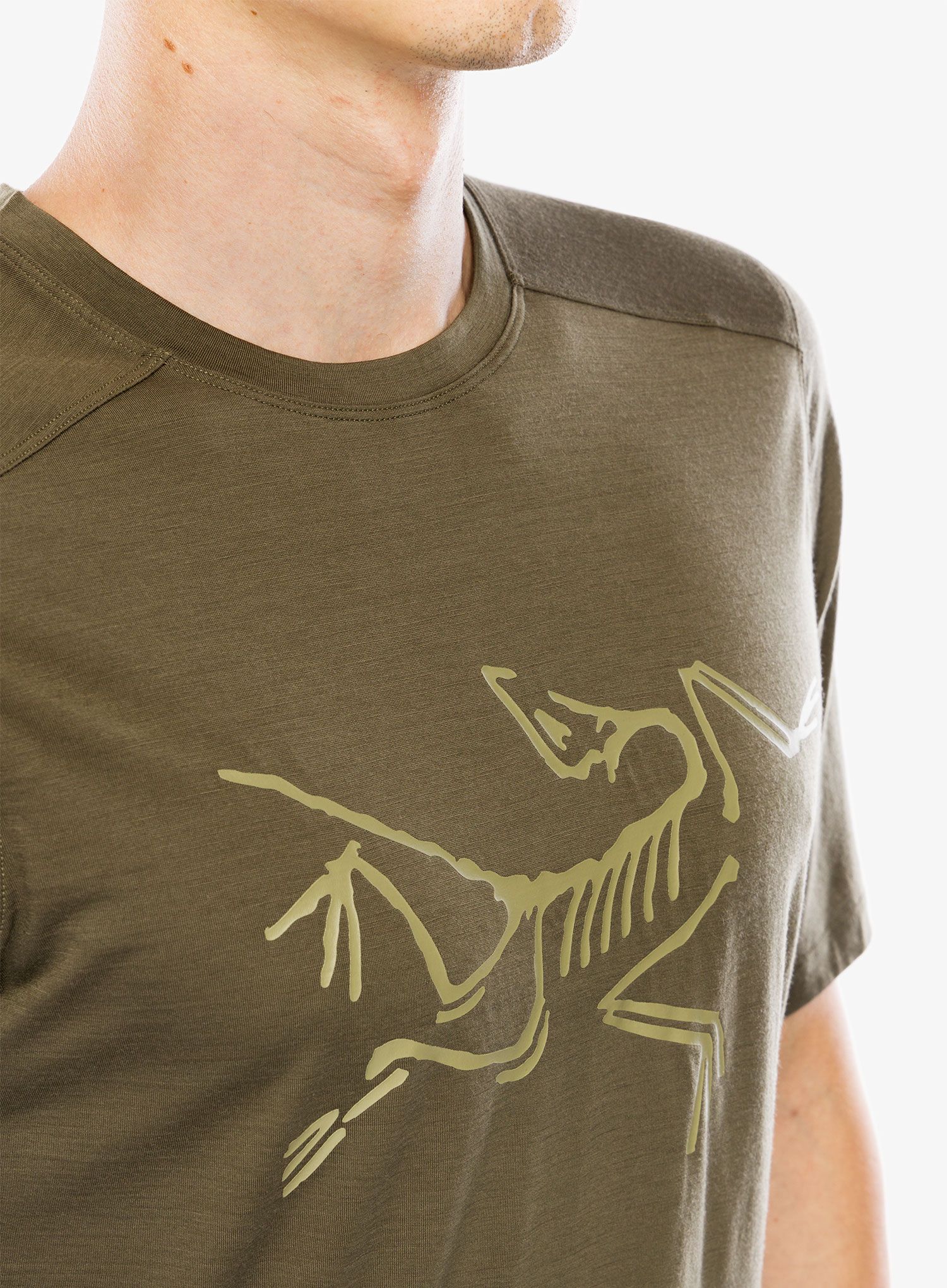 Merino majica Arcteryx Ionia Merino Wool Logo Shirt SS - tatsu/canvas