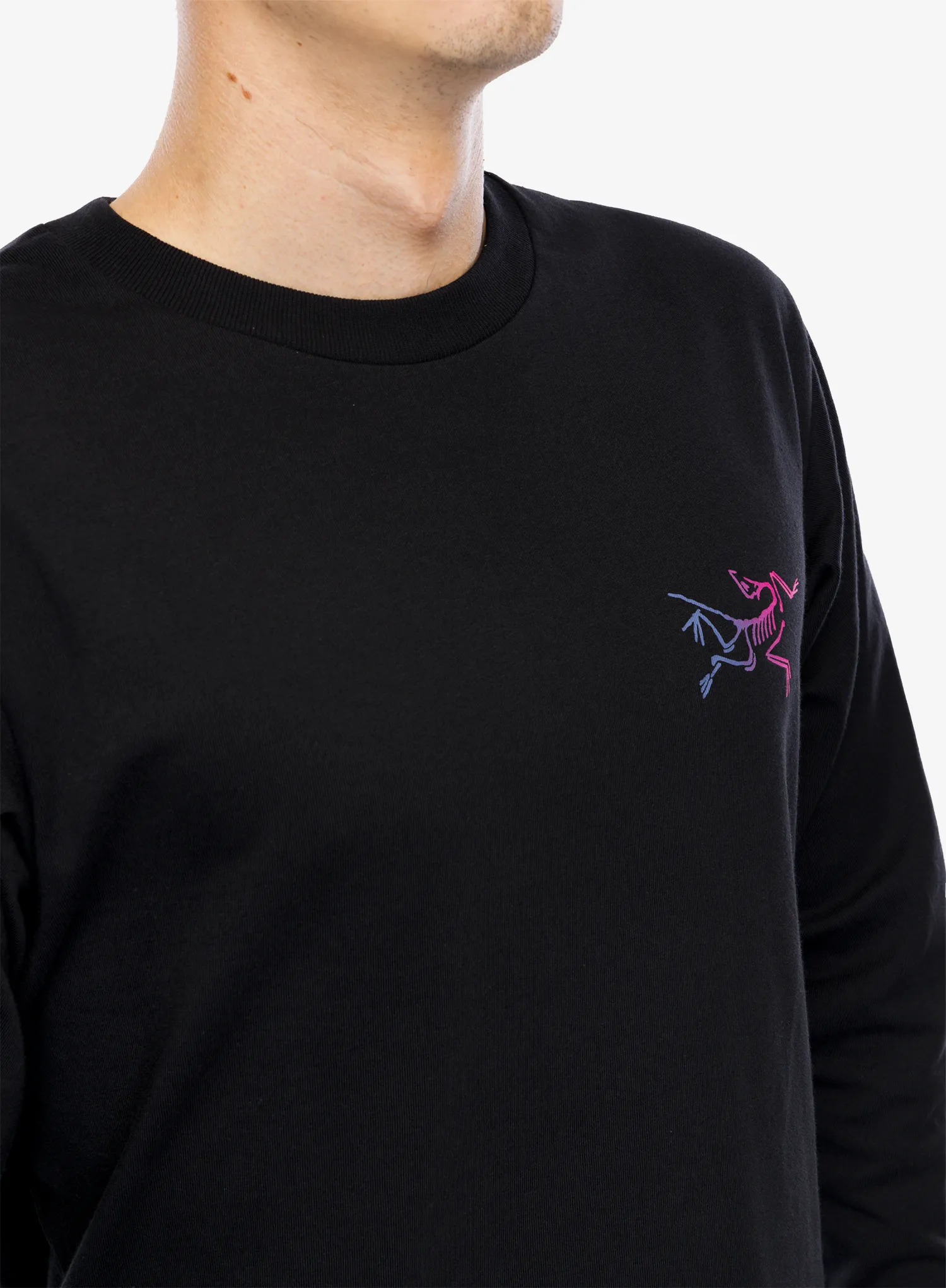 Puloverji brez kapuce Arcteryx Kragg Cotton Heatmap LS - black/multi
