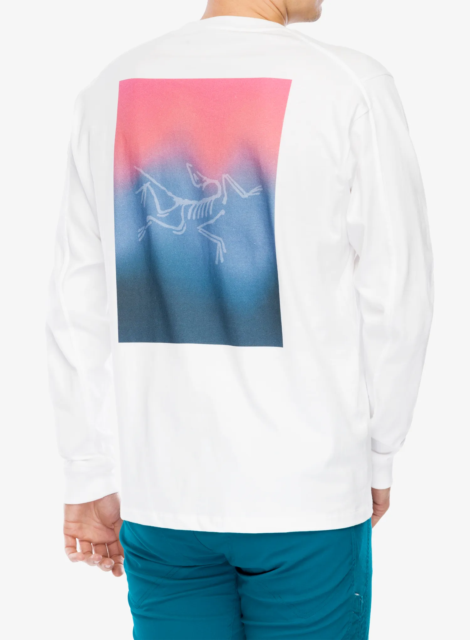 Plezalna jopa Arcteryx Kragg Cotton Heatmap LS - white light/multi