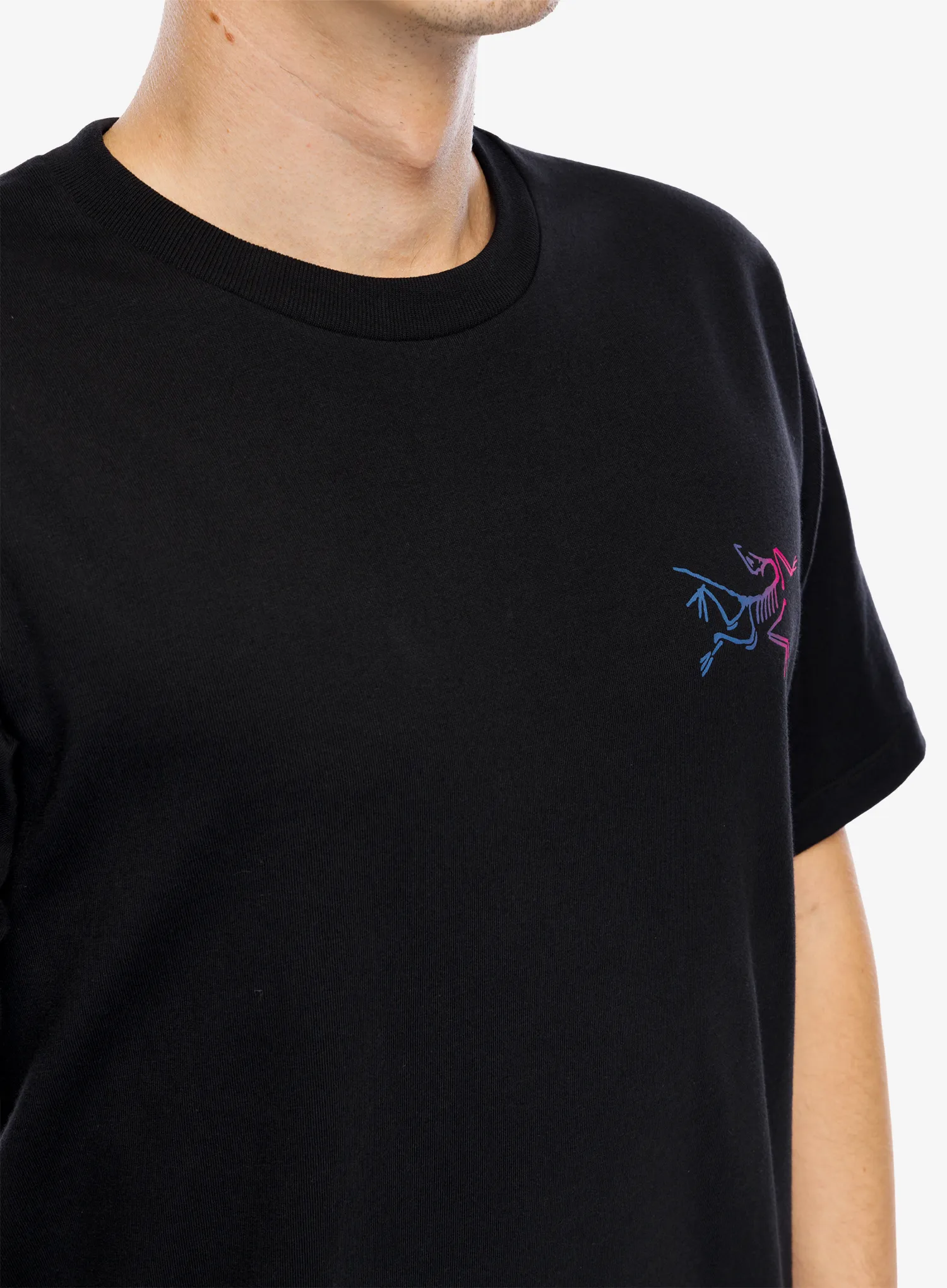 Bombažna majica Arcteryx Kragg Cotton Logo SS - black/multi