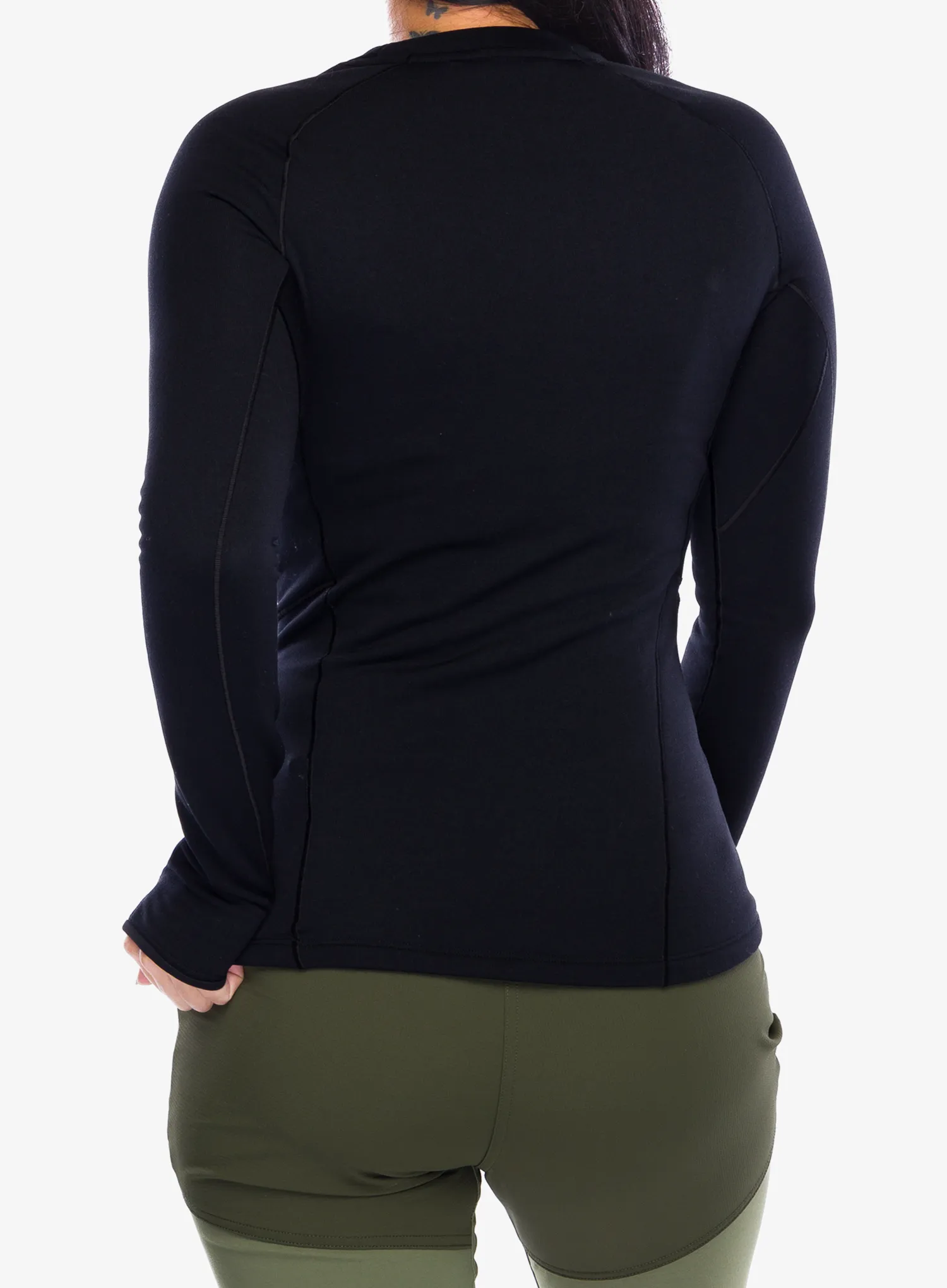 Ženska termo flis jopa Arcteryx Kyanite Baselayer Crew Neck - black