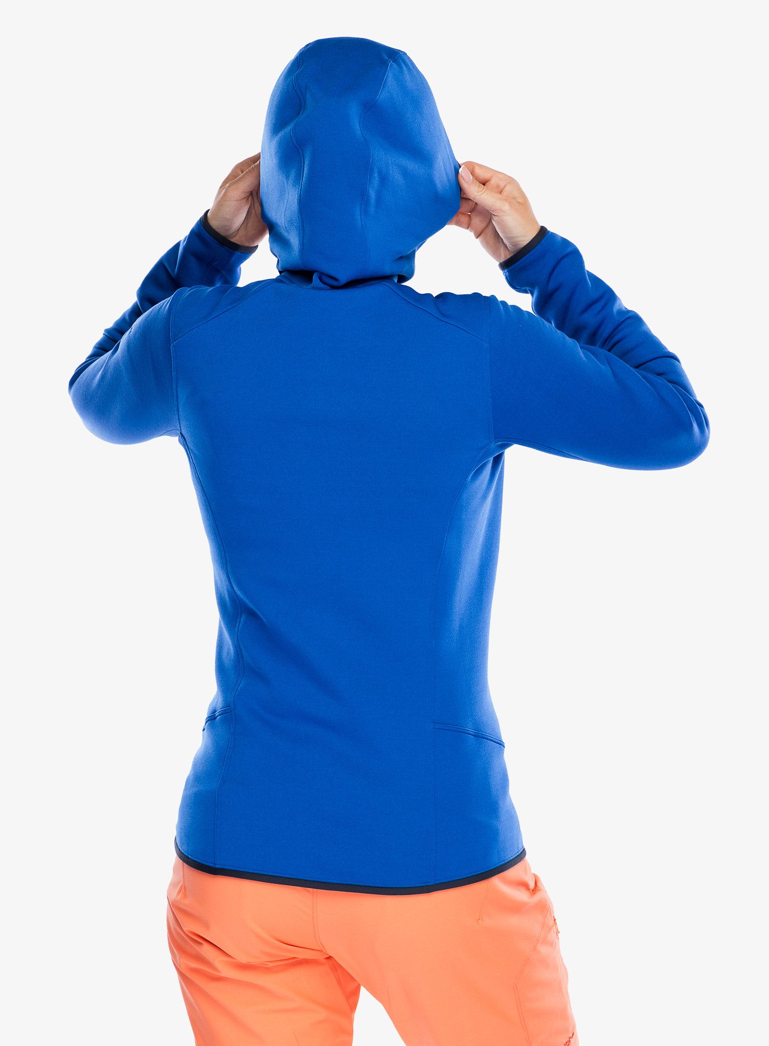Ženski flis Arcteryx Kyanite Hoody - vitality/black sapphire