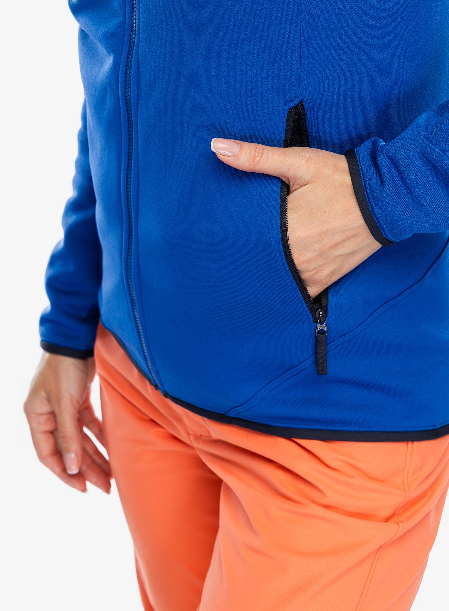 Ženski flis Arcteryx Kyanite Hoody - vitality/black sapphire