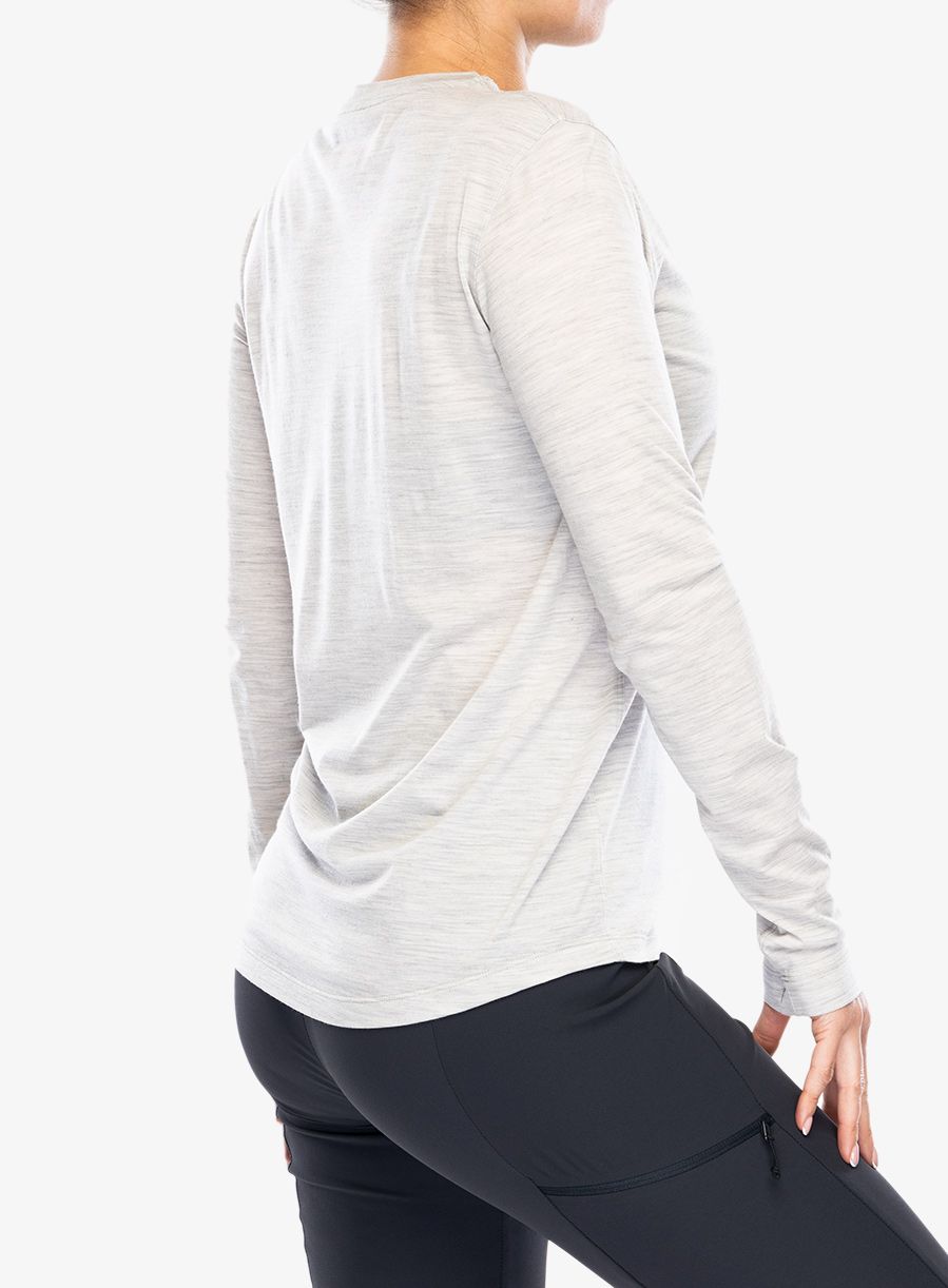 Ženski longsleeve Arcteryx Lana Merino Wool Crew Neck Shirt LS - solitude