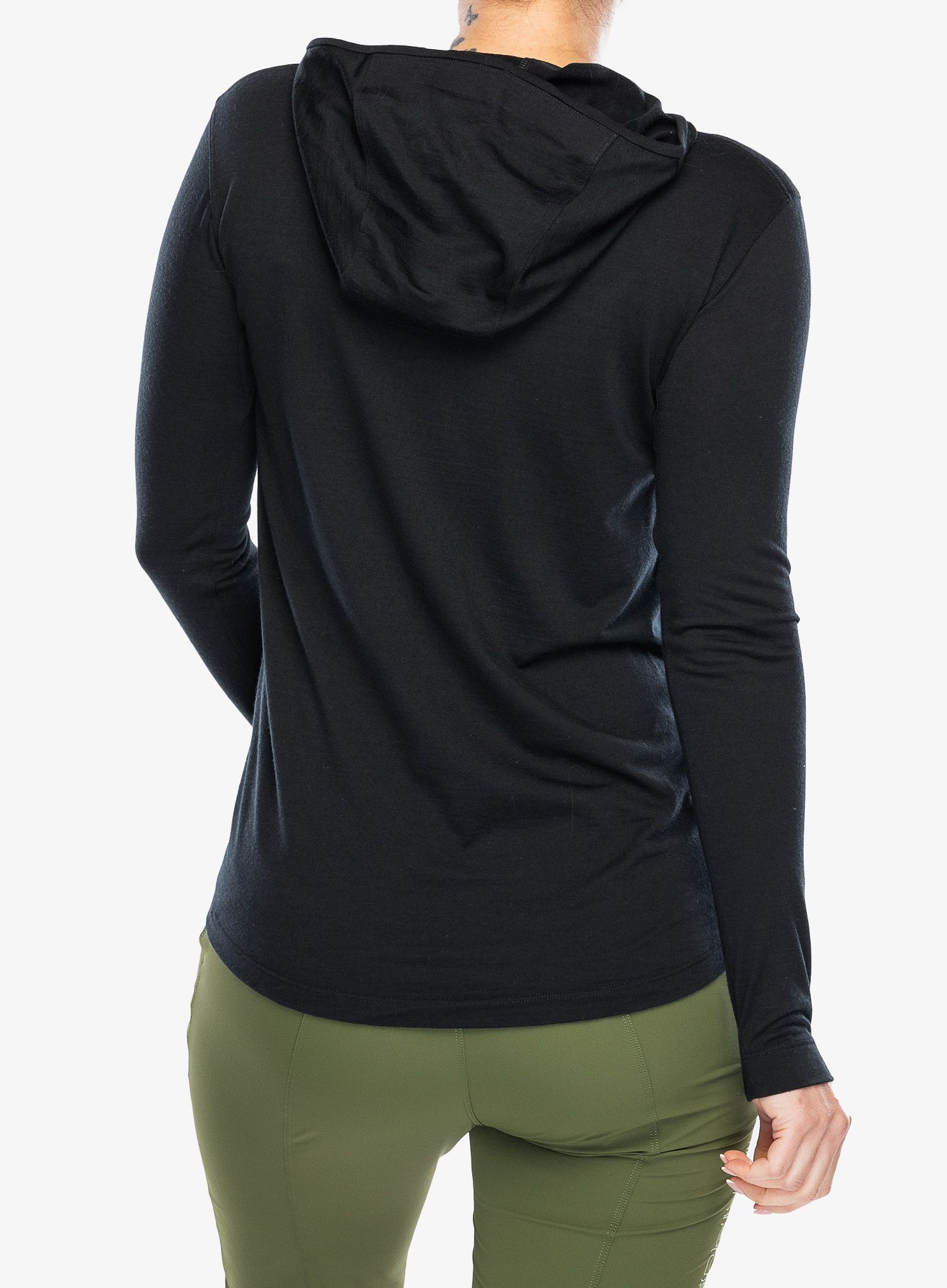 Ženska jopica Arcteryx Lana Merino Wool Hoody - black
