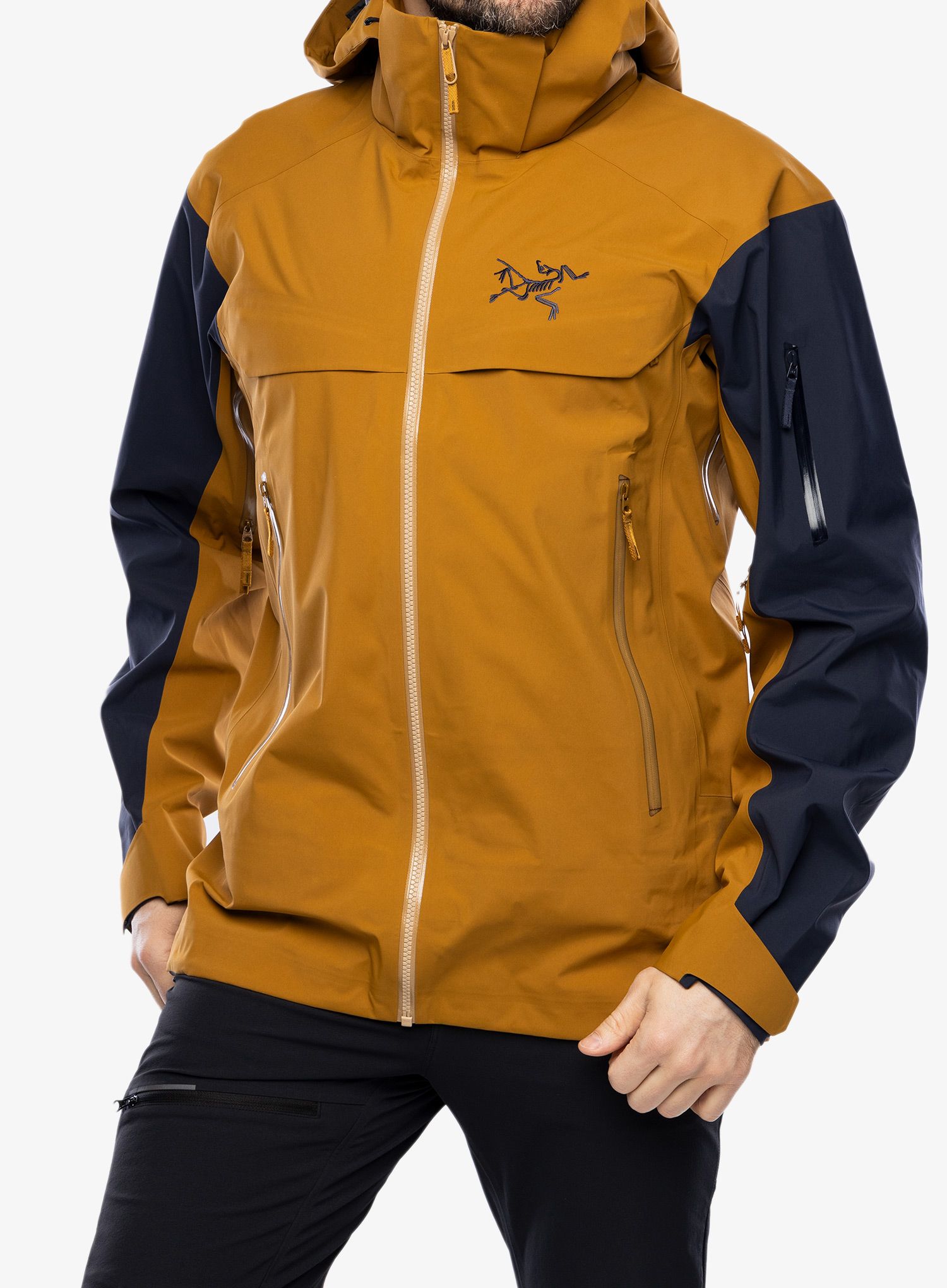 Moška smučarska jakna Arcteryx Macai Shell Jacket - black sapphire/yukon