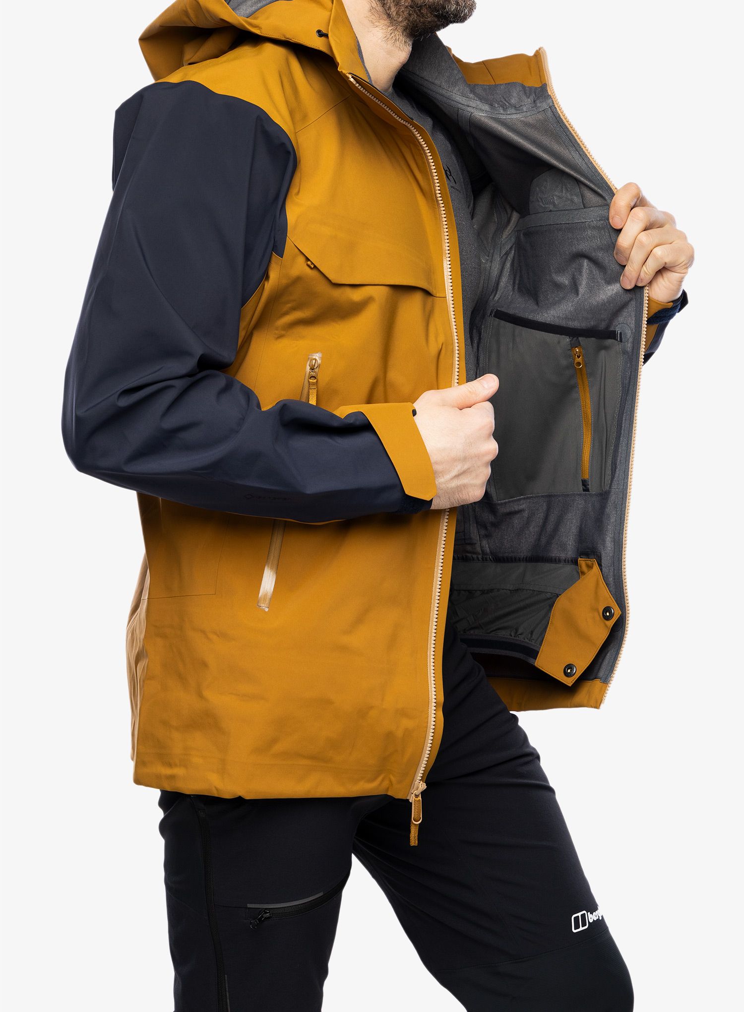 Moška smučarska jakna Arcteryx Macai Shell Jacket - black sapphire/yukon