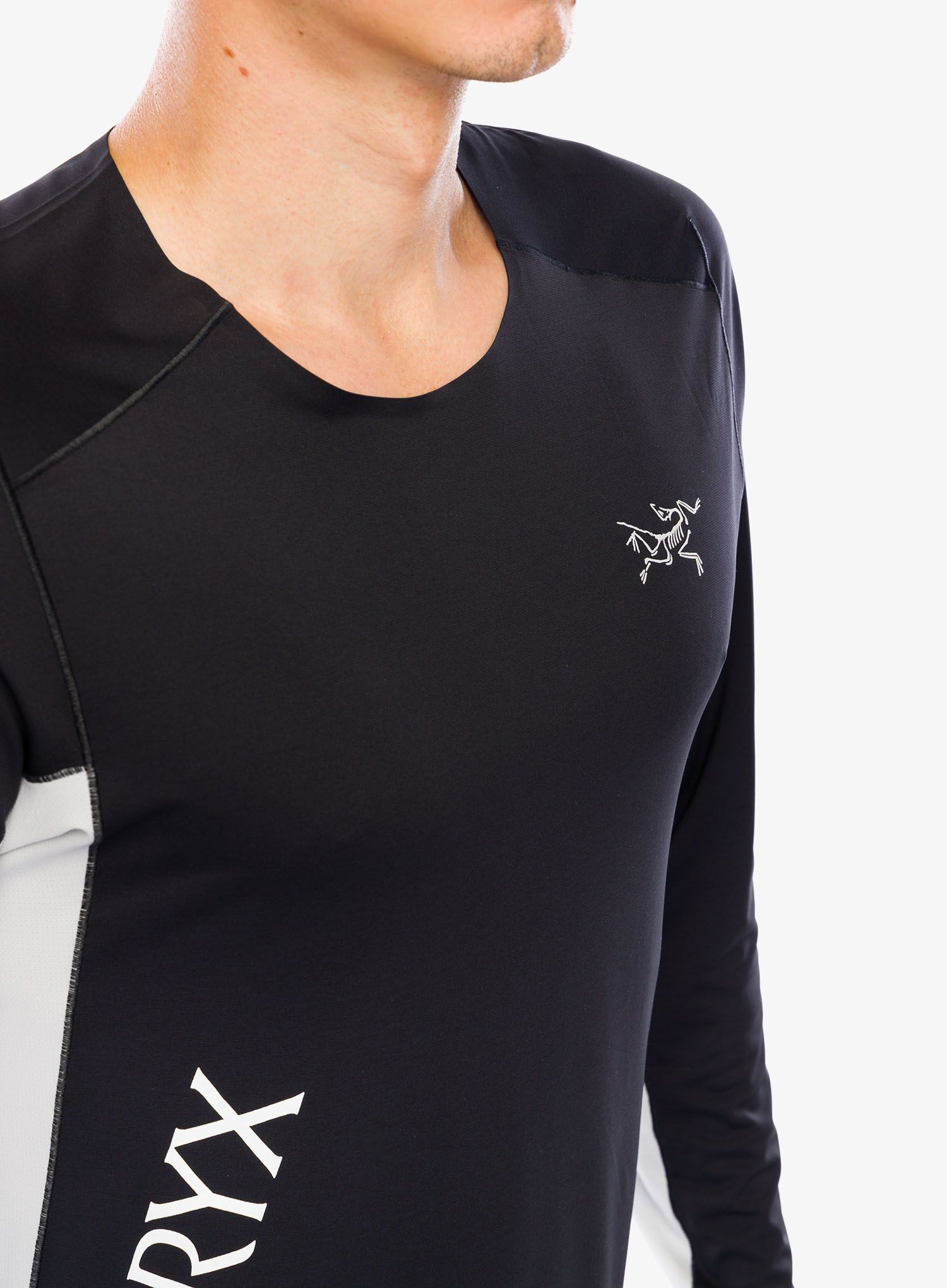 Tekaška jopica Arcteryx Norvan Downword Logo Shirt LS - black/solitude