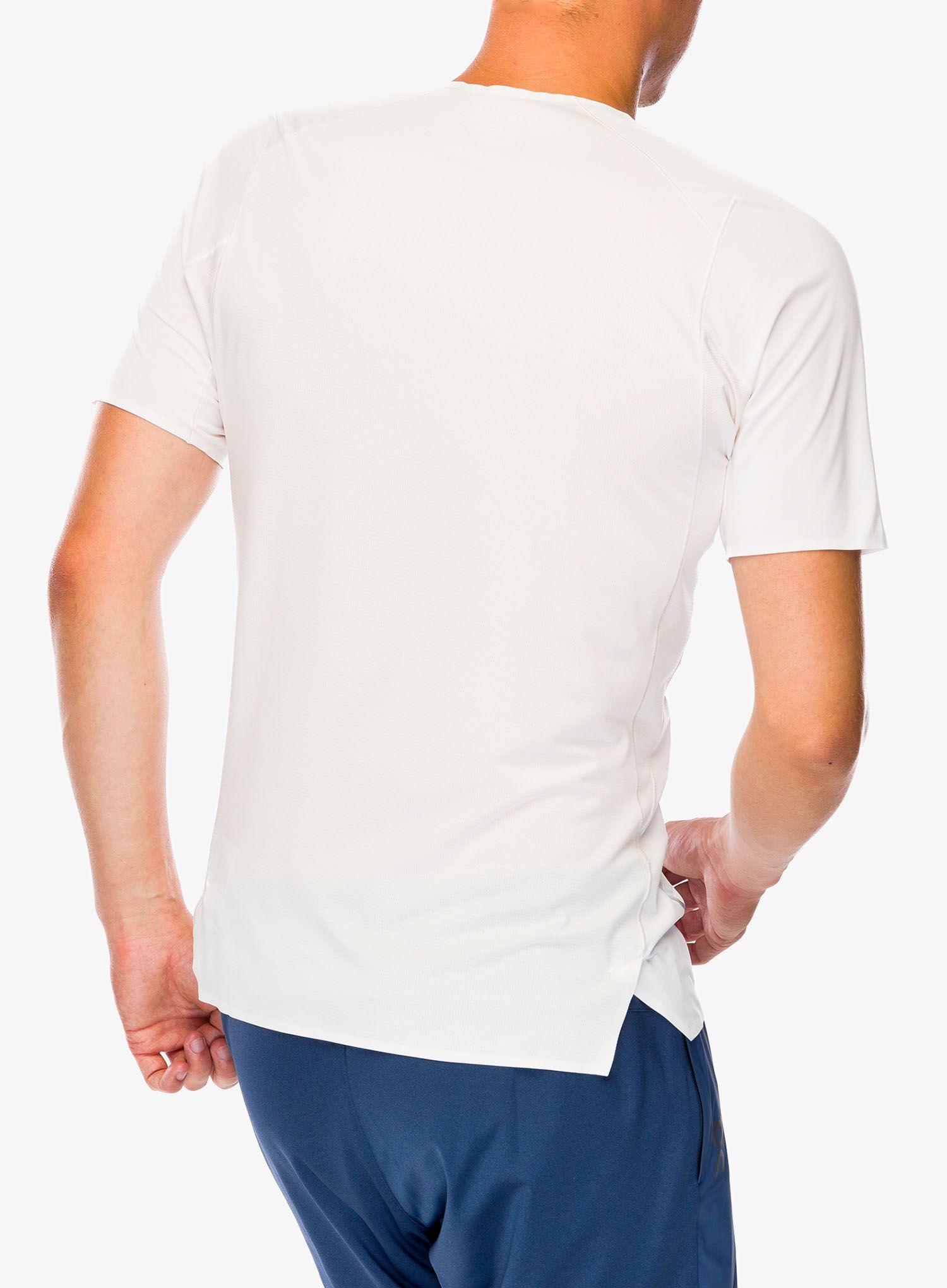 Majica za tek Arcteryx Norvan Downword Logo Shirt SS - arctic silk