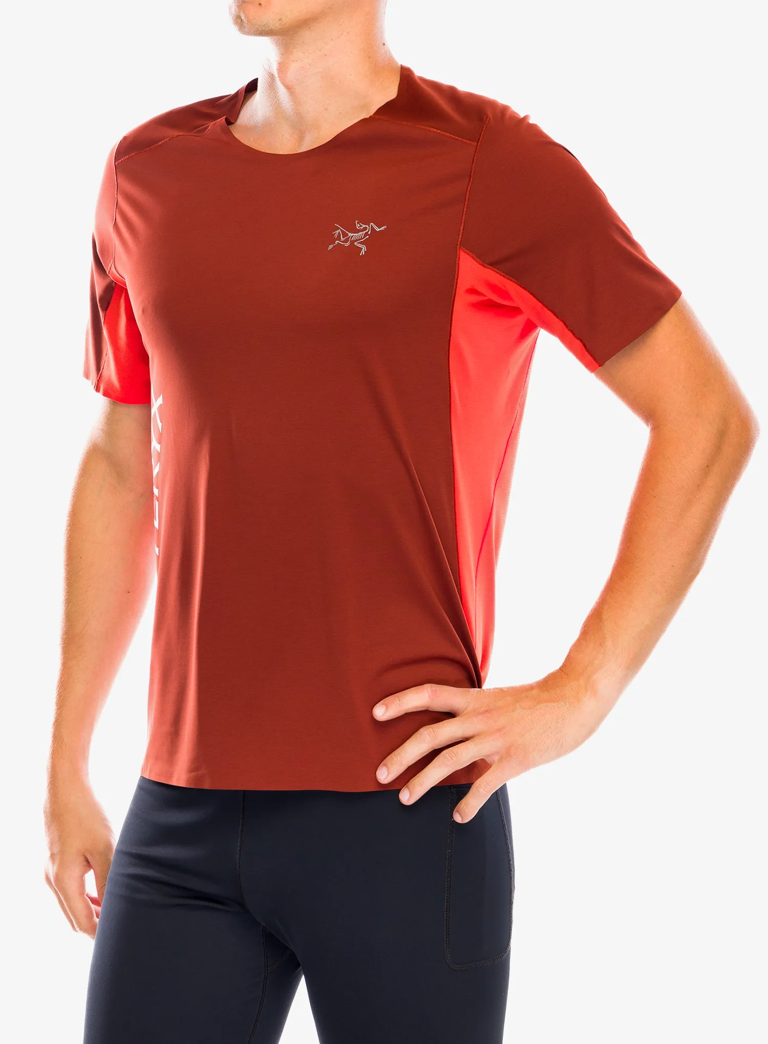 Tekaška majica Arcteryx Norvan Downword Logo Shirt SS - sequoia/solaris
