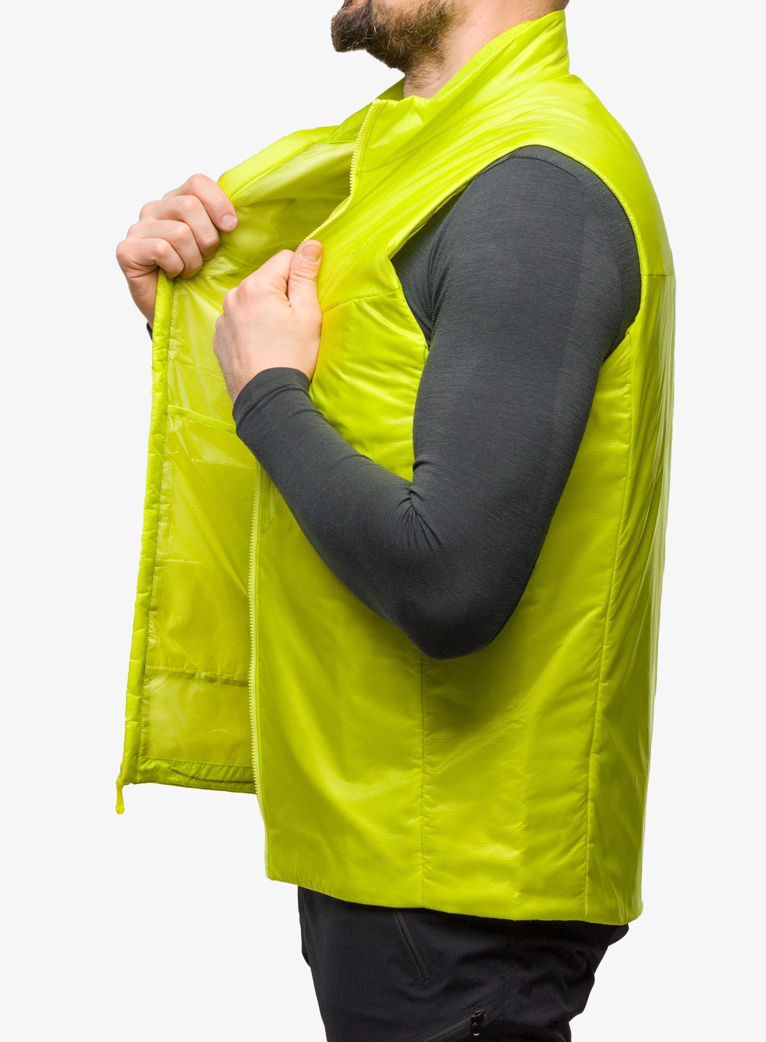 Podložen brezrokavnik Arcteryx Nuclei Vest - dark sprint