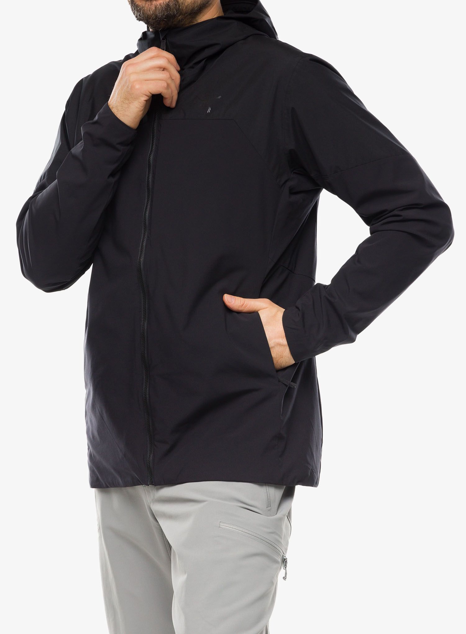 Hibridna jakna Arcteryx Proton Hybrid Hoody - black