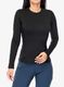 Ženska termo flis jopa Arcteryx Rho Crew Neck LS - black/black