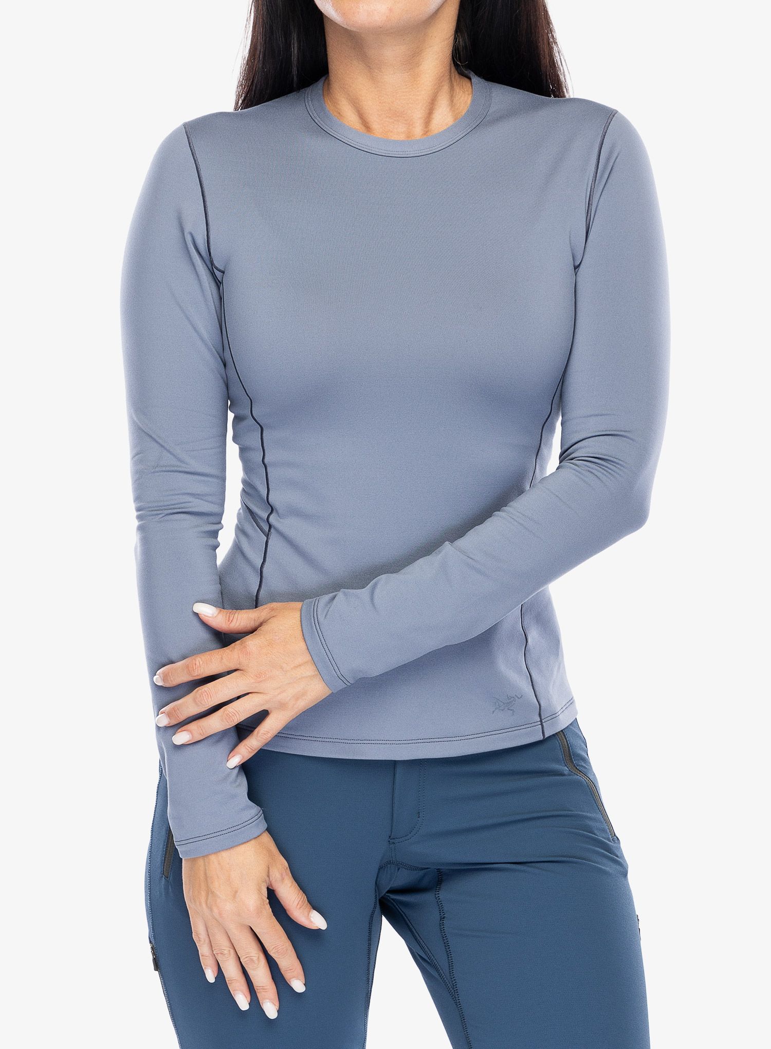 Ženska termo flis jopa Arcteryx Rho Crew Neck LS - stratus