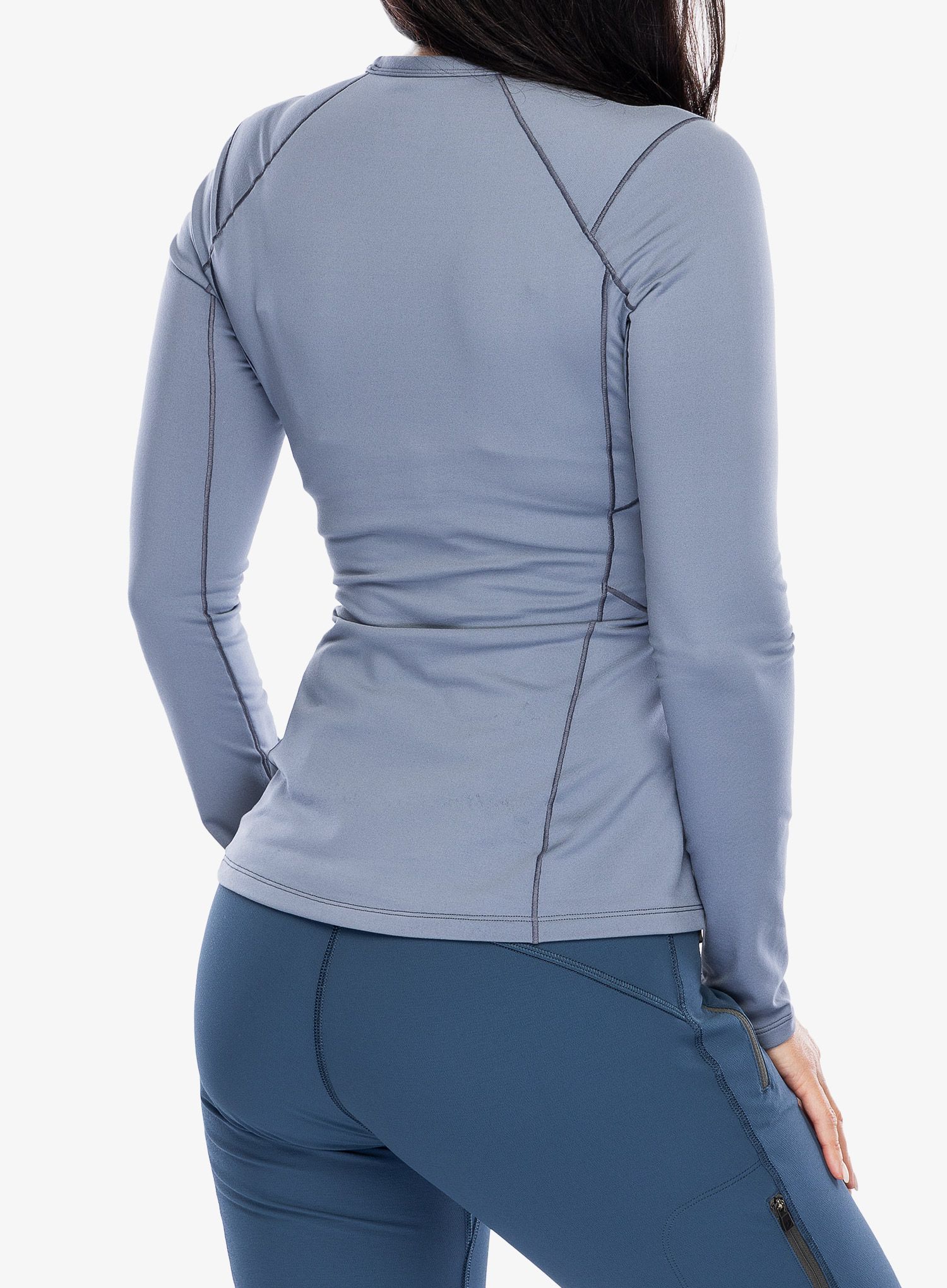 Ženska termo flis jopa Arcteryx Rho Crew Neck LS - stratus