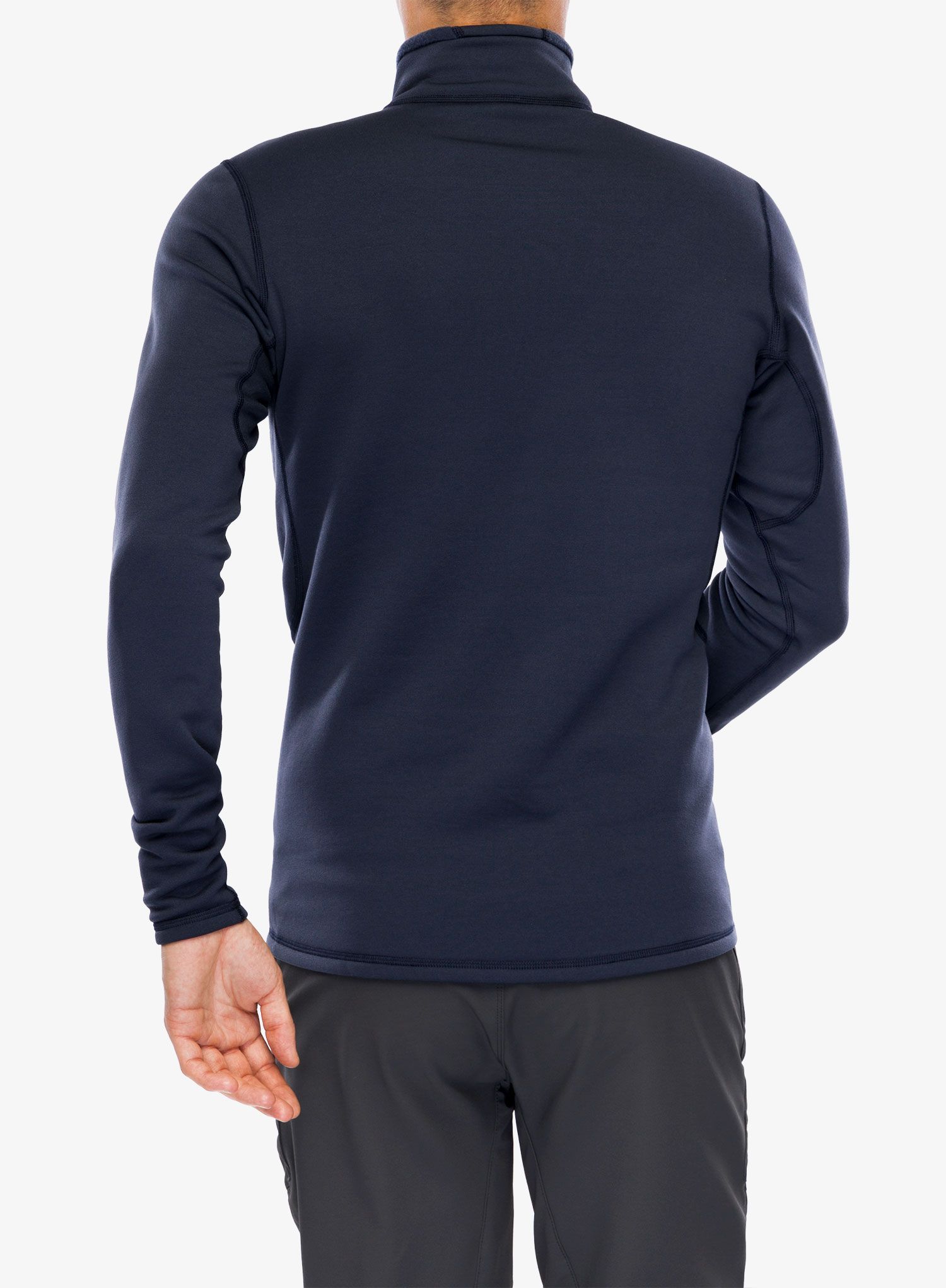 Termo flis jopa Arcteryx Rho Heavyweight Zip Neck - black sapphire