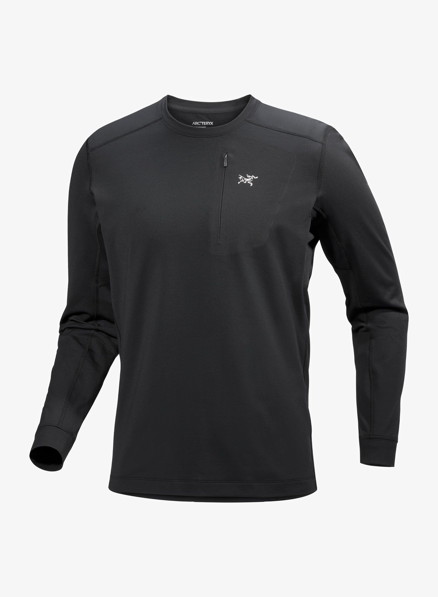 Termo flis jopa Arcteryx Rho LT Crew Neck - blk