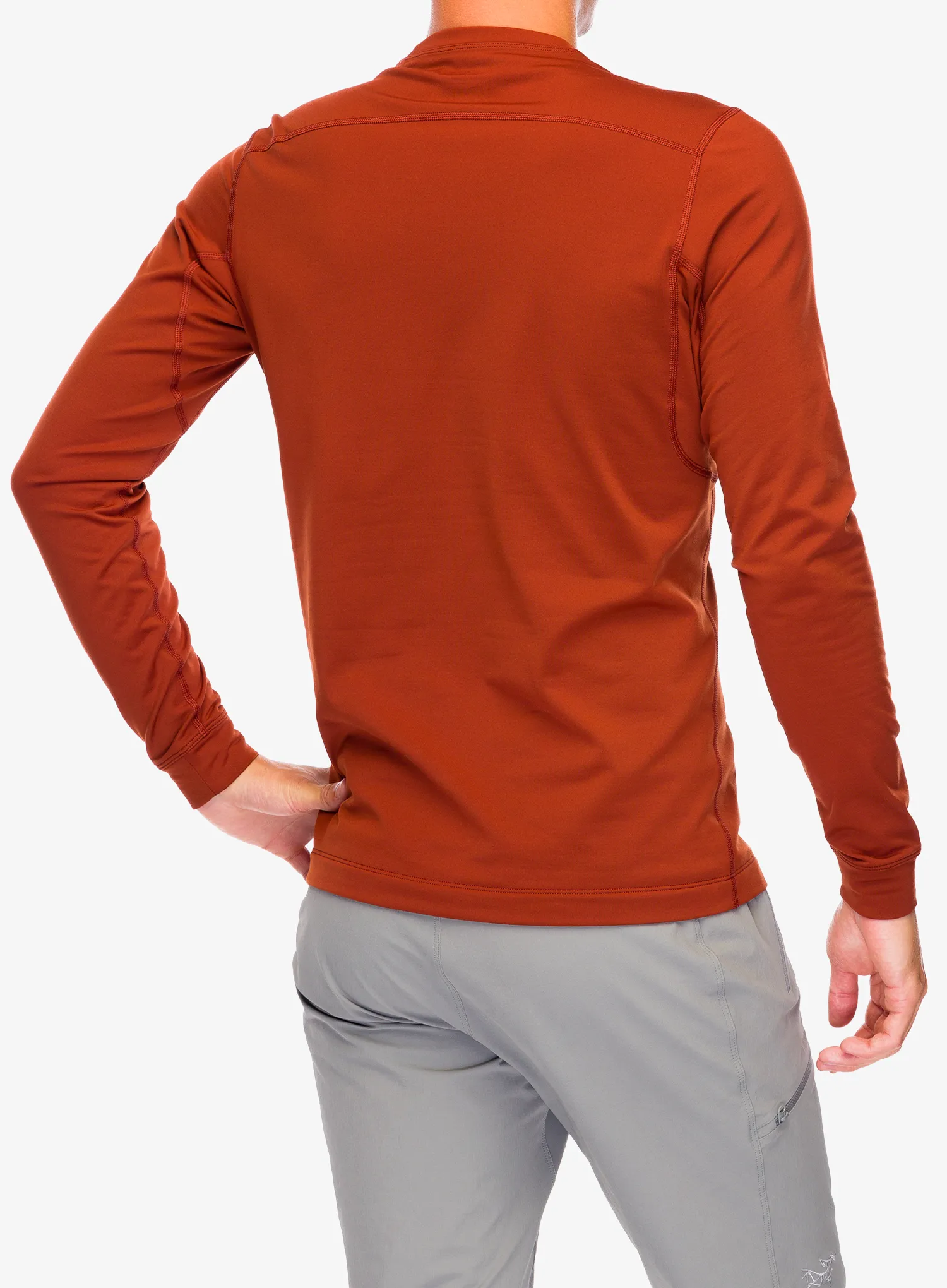 Termo flis jopa Arcteryx Rho LT Crew Neck - sequoia