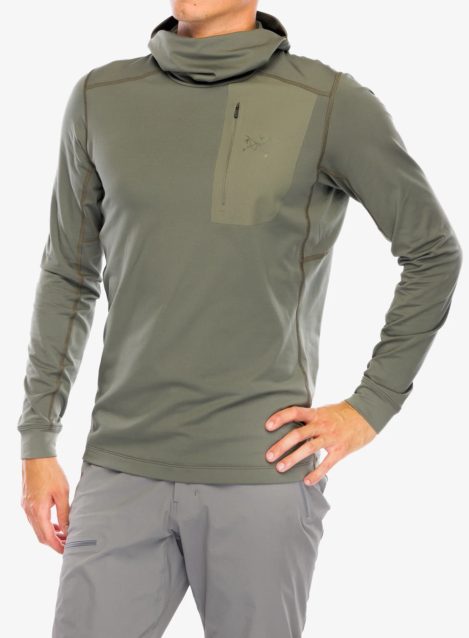 Termo flis jopa Arcteryx Rho LT Hoody - forage