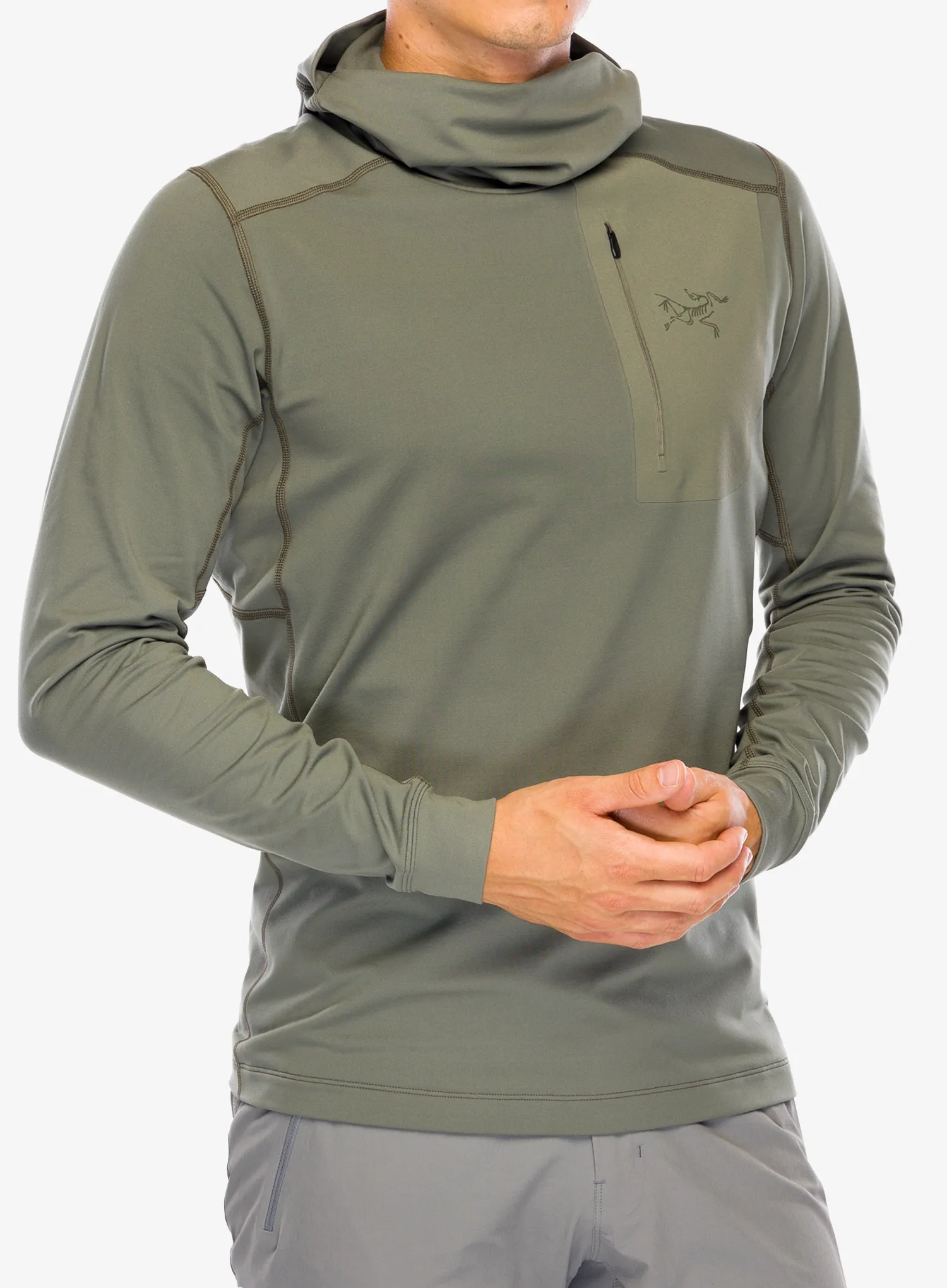 Termo flis jopa Arcteryx Rho LT Hoody - forage