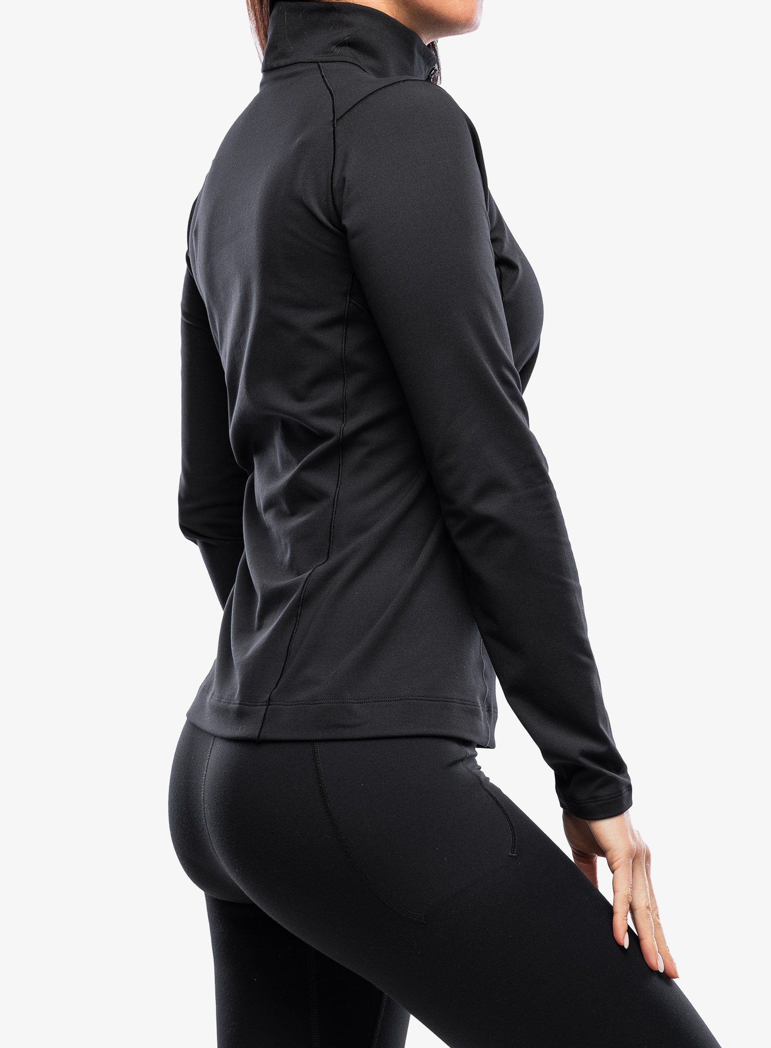 Ženska termo flis jopa Arcteryx Rho Zip Neck - black