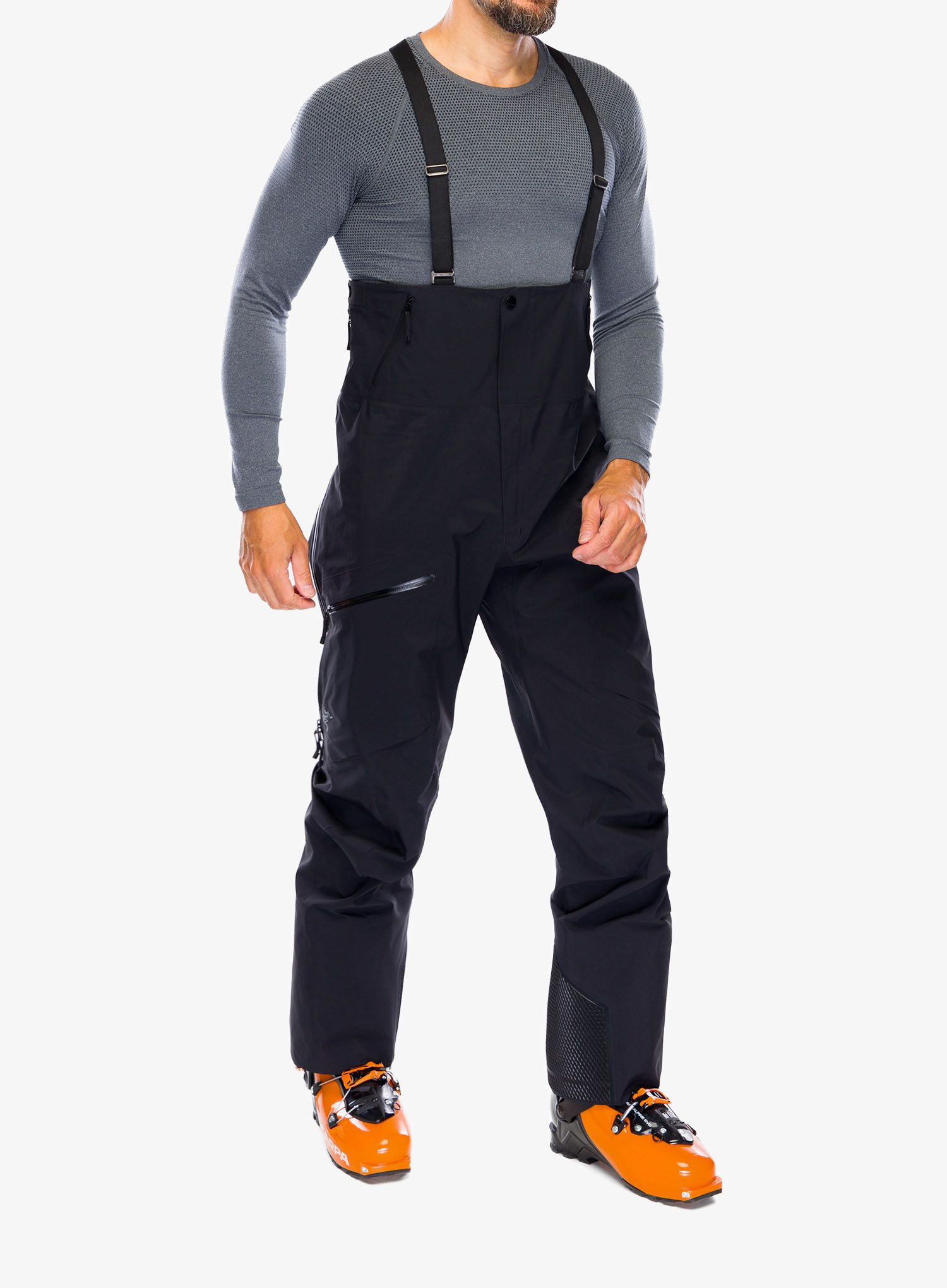 Hlače za turno smučanje Arcteryx Rush Bib Pant - black
