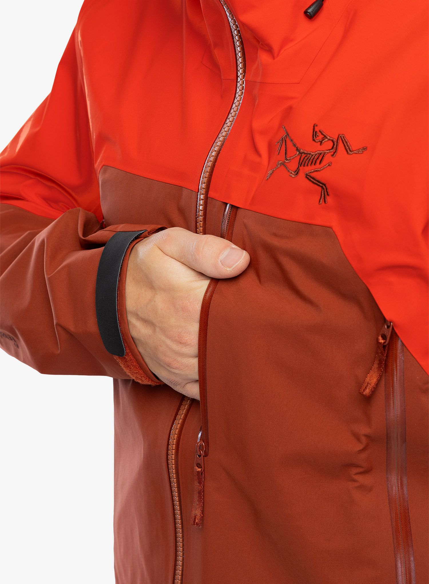 GORE-TEX jakna Arcteryx Rush Jacket - solaris/sequoia