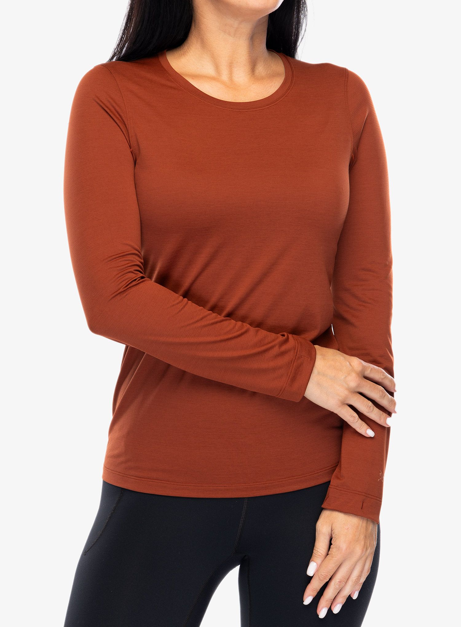 Ženska jopica Arcteryx Taema Crew Neck Shirt LS - sequoia heather