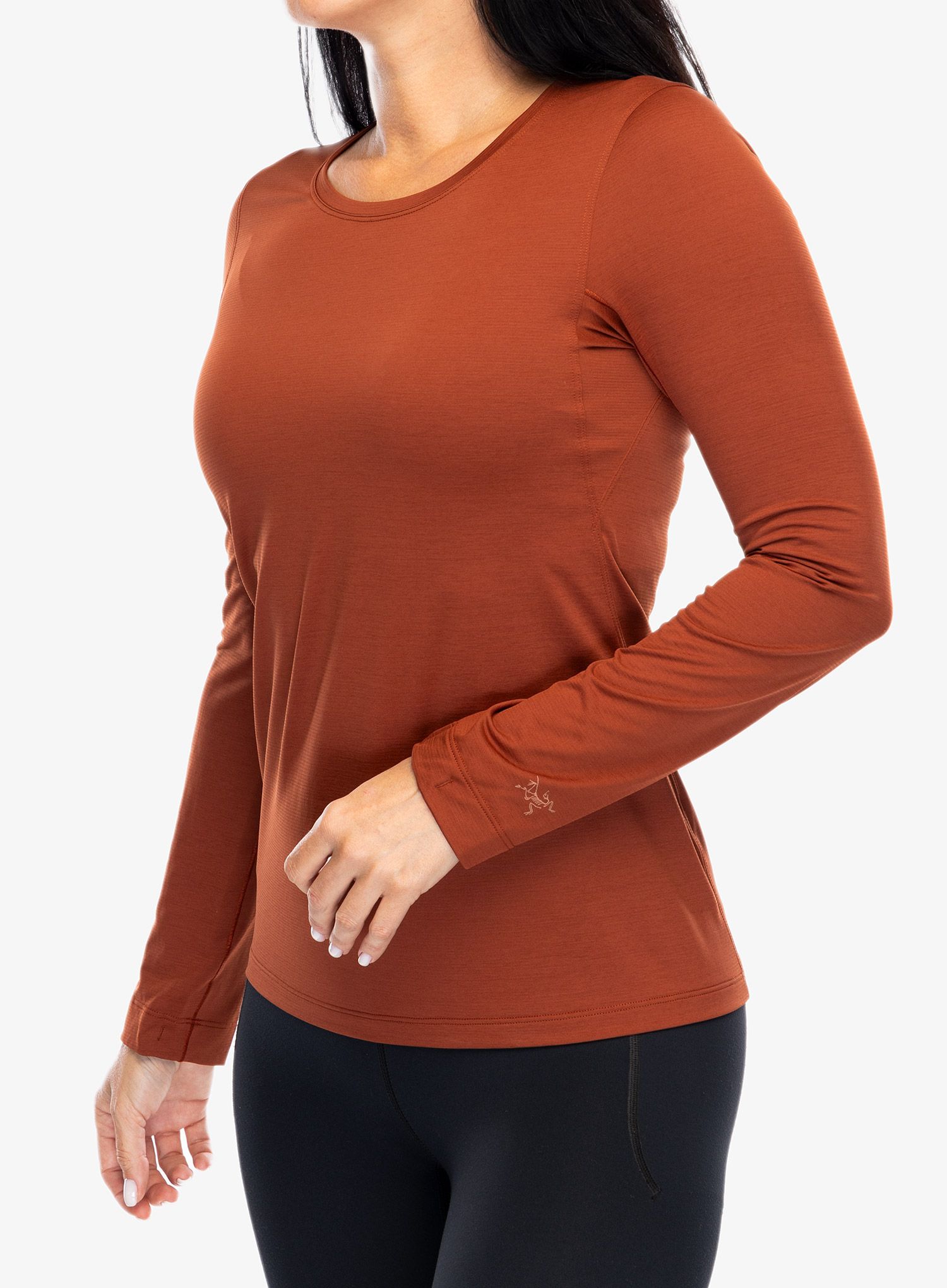 Ženska jopica Arcteryx Taema Crew Neck Shirt LS - sequoia heather