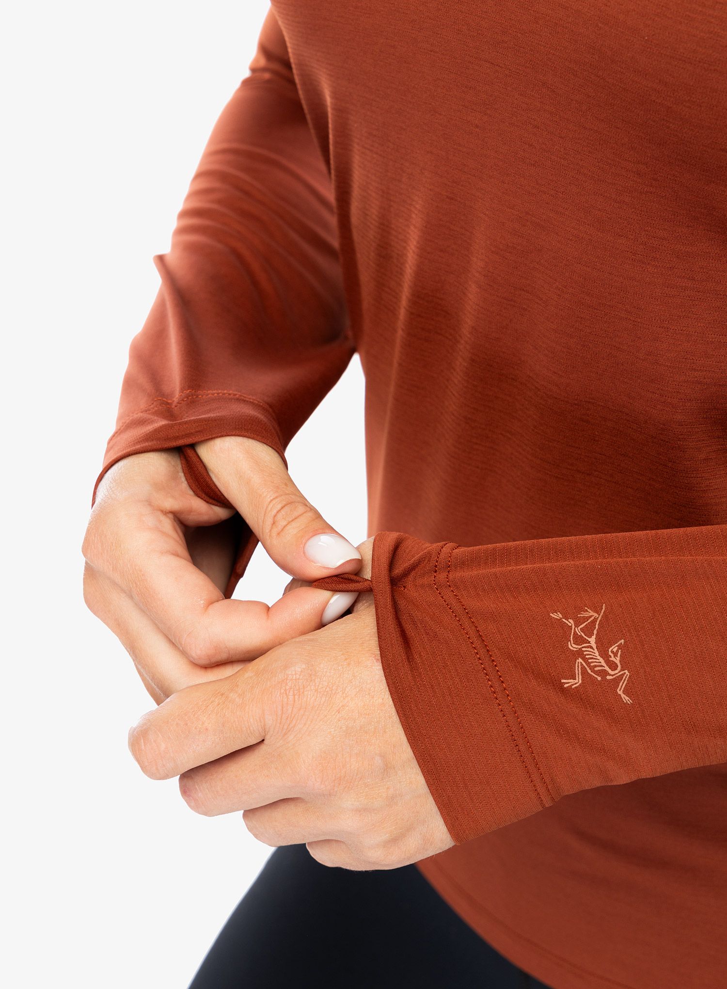 Ženska jopica Arcteryx Taema Crew Neck Shirt LS - sequoia heather