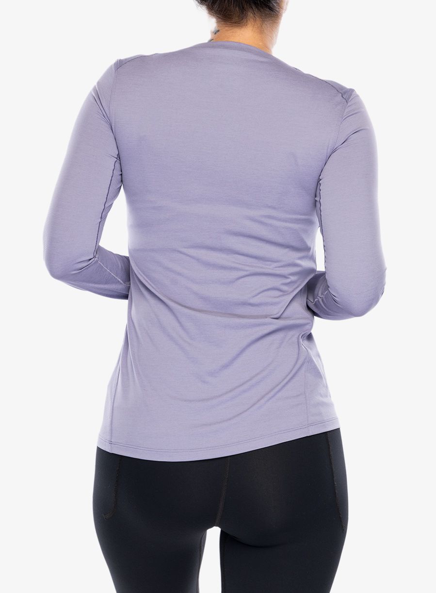 Ženska jopica Arcteryx Taema Crew Neck Shirt LS - velocity heather