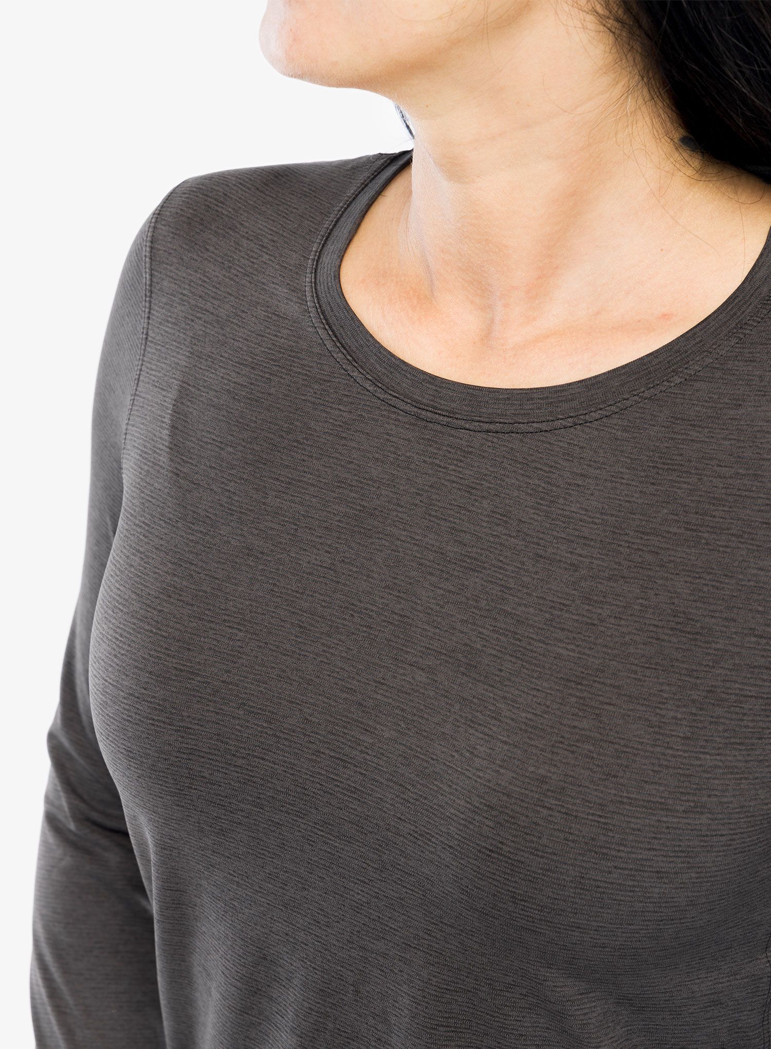 Ženska tekaška jopica Arcteryx Taema Crew Neck Shirt LS - black heather