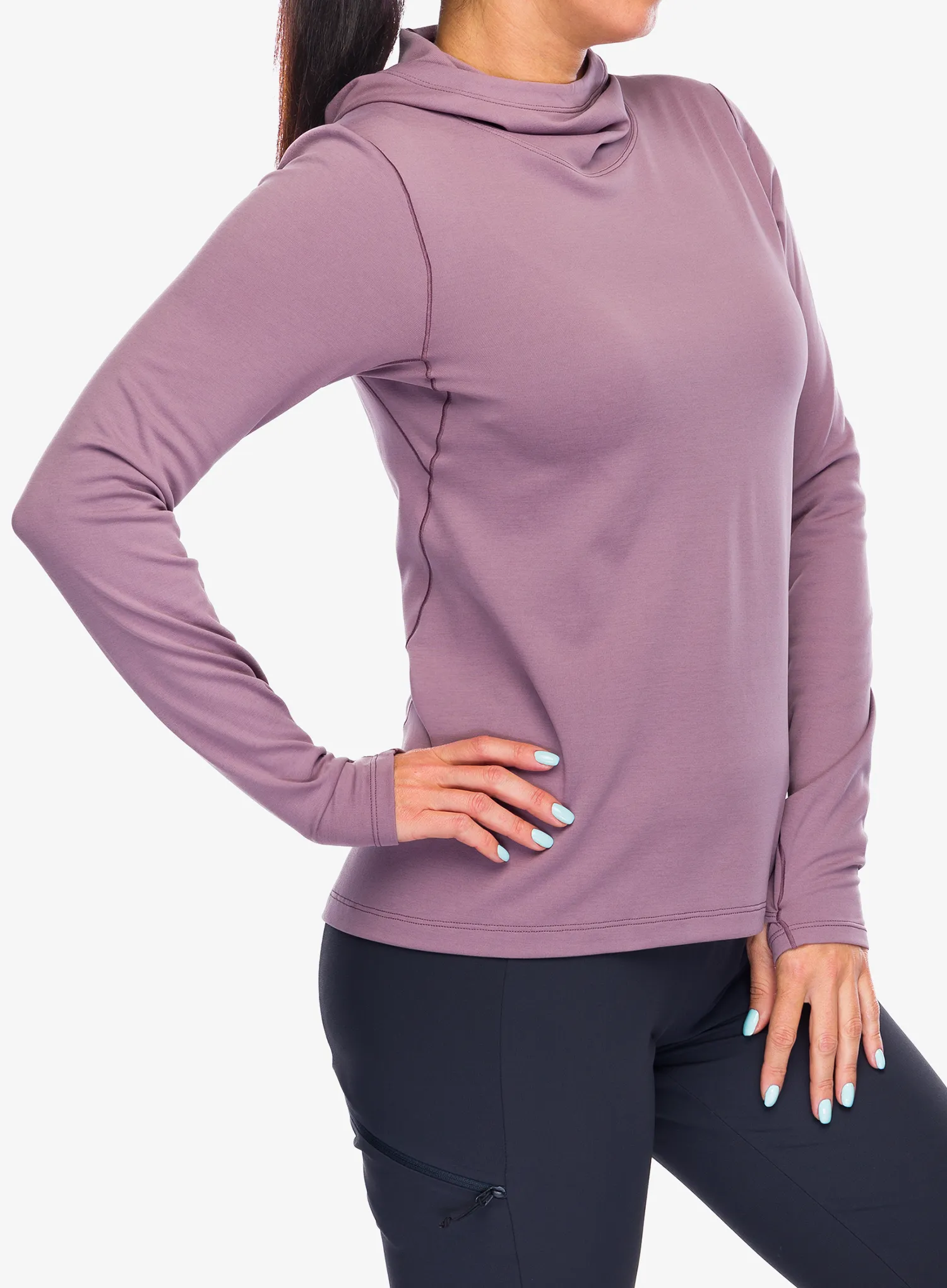 Ženska jopa s kapuco Arcteryx Taema Thermal Hoody - interstellar heather