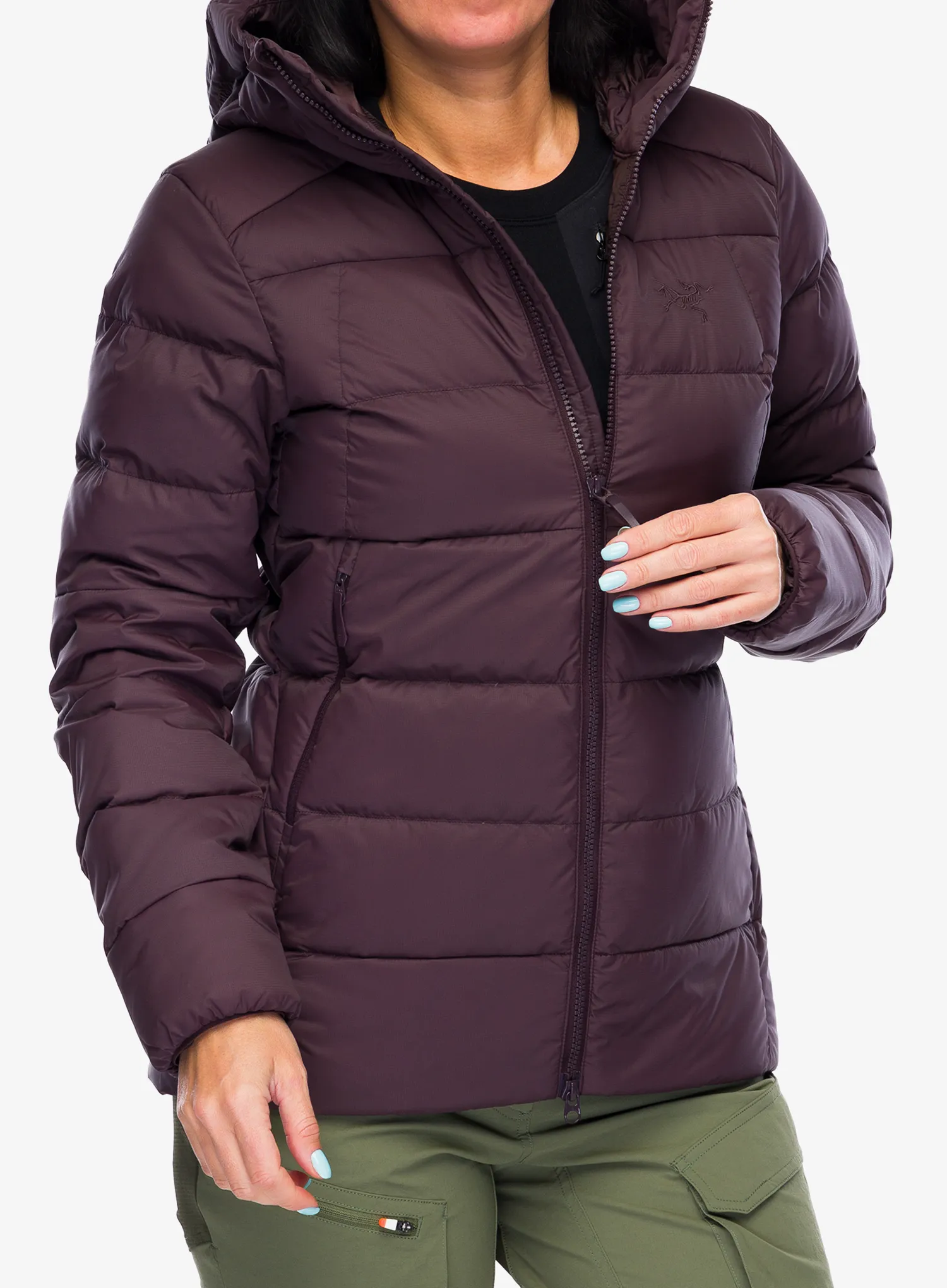 Ženska puhovka Arcteryx Thorium Hoody - phantasm