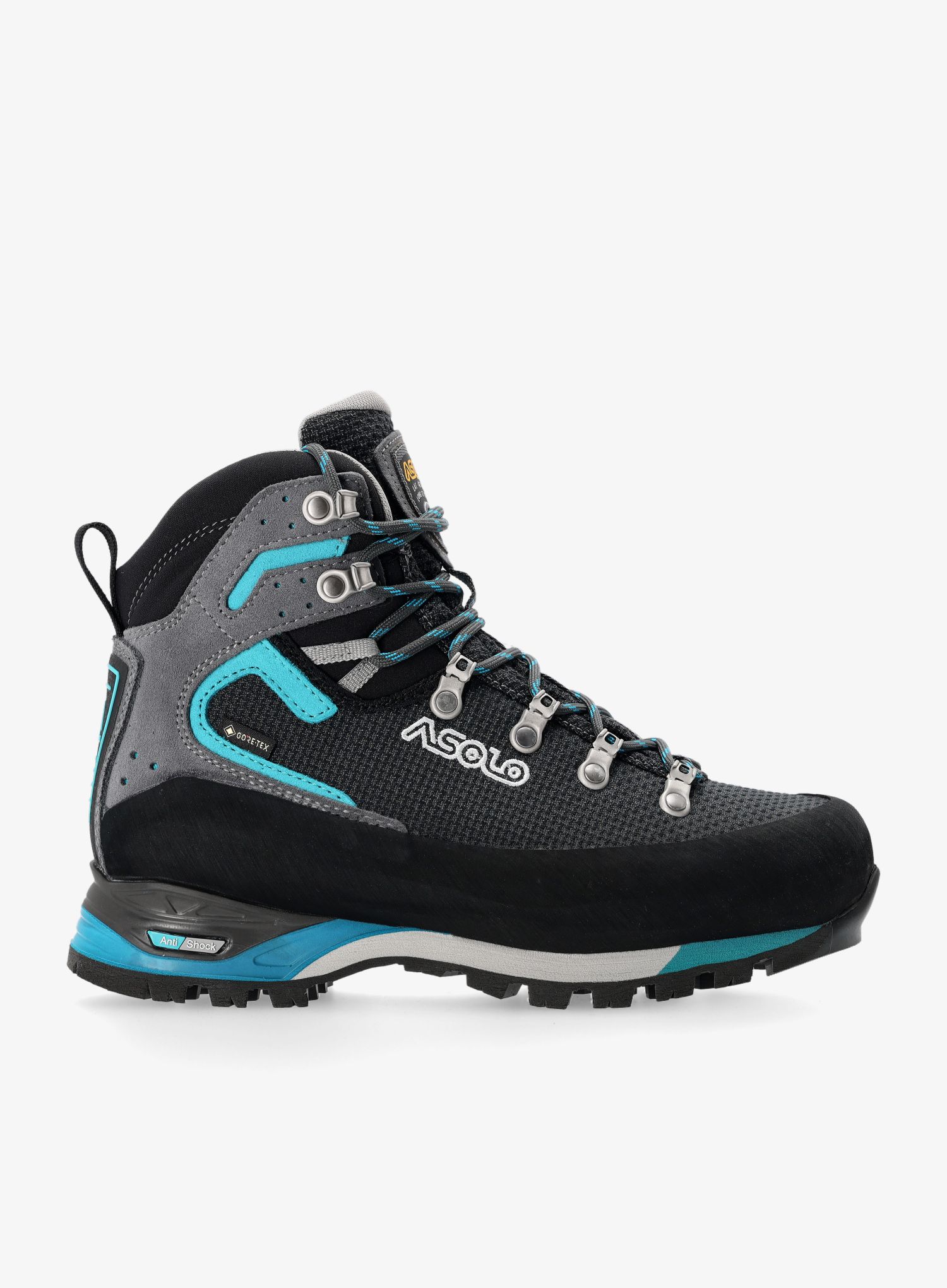 Ženski treking čevlji Asolo Corax GV - black/peacock blue