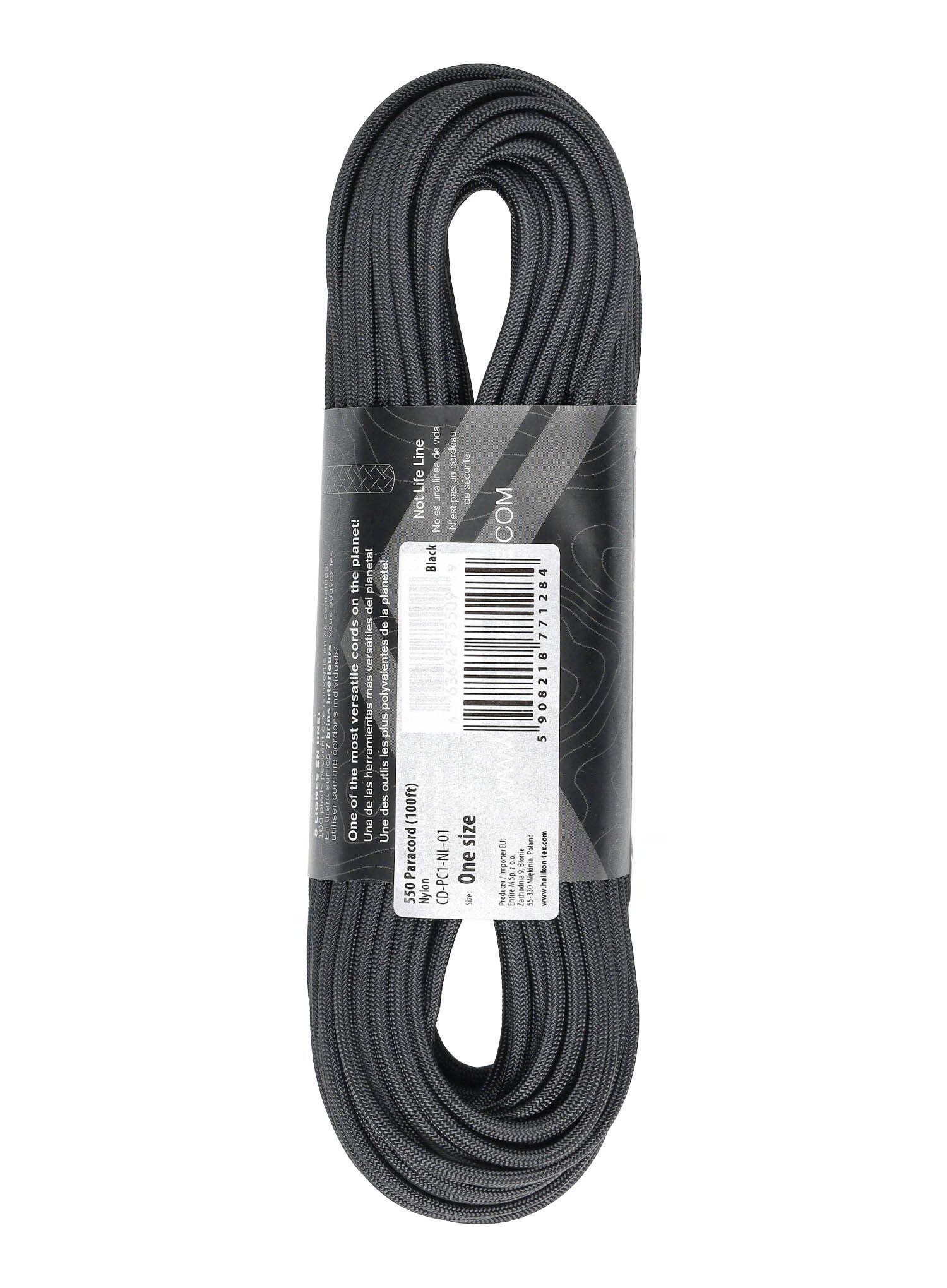Pomožna vrv Atwood Rope MFG 550 Paracord 30 m - black