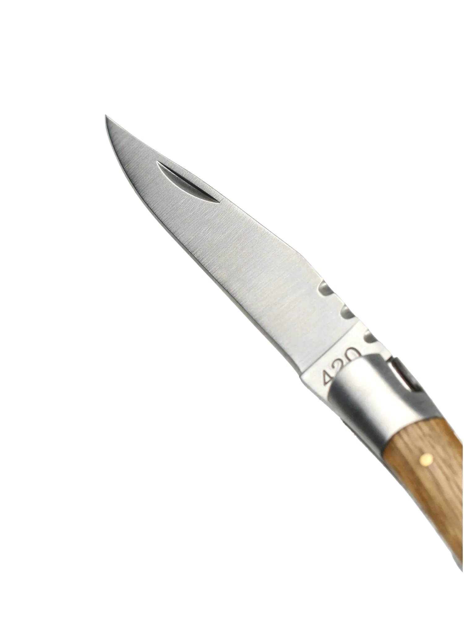Zložljiv nož Baladeo Tradition 12 cm - zebrano/kork