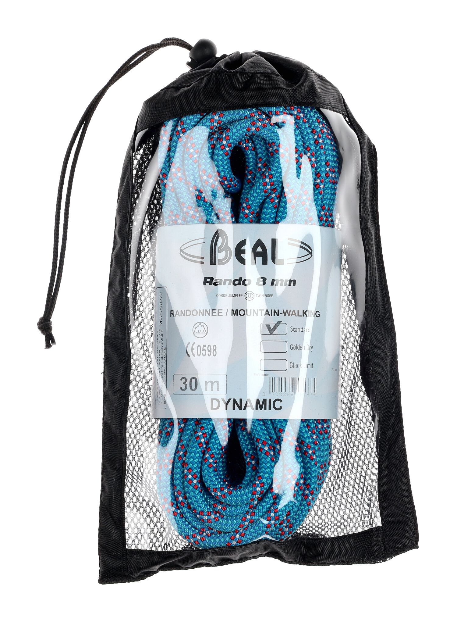Dinamična vrv Beal Rando 8 mm 30 m - blue