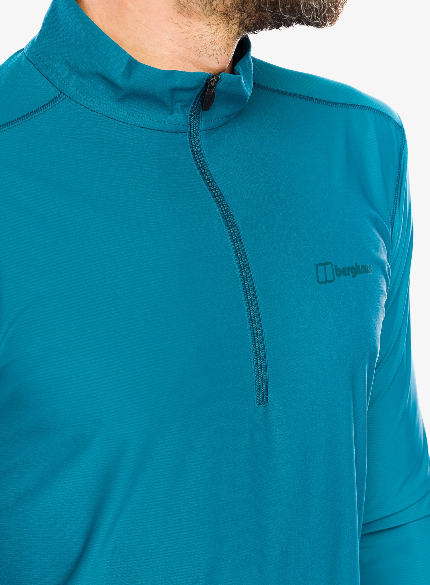 Moška jopica Berghaus 24/7 Tech Tee LS HZ - deep ocean