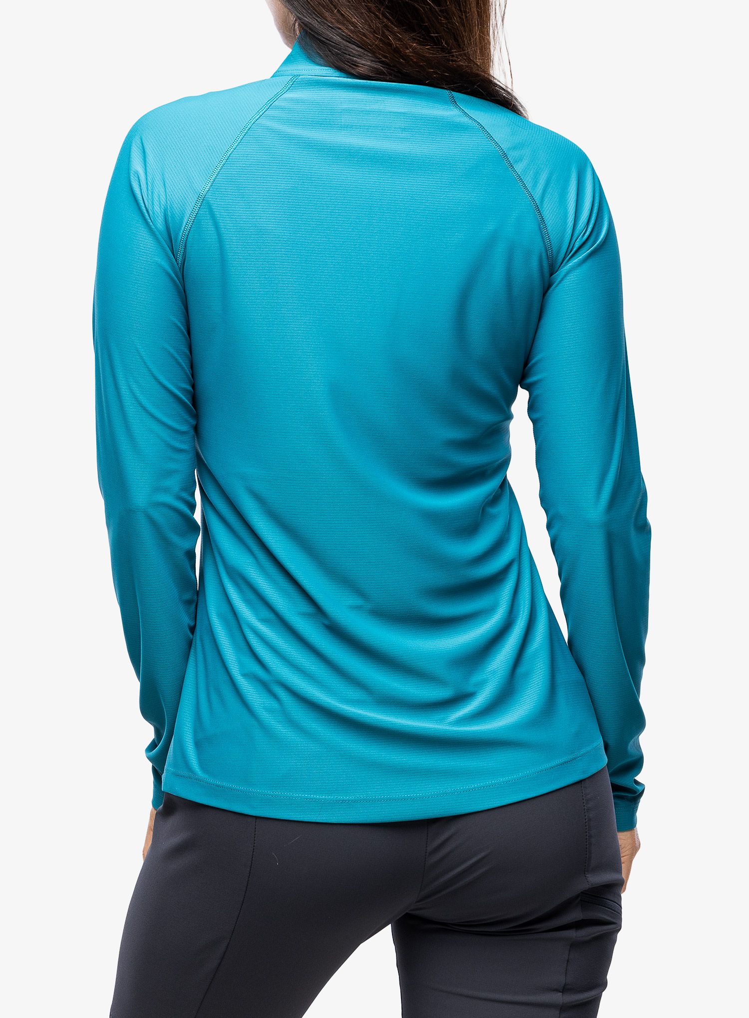 Ženska jopica brez kapuce Berghaus 24/7 Tech Tee LS HZ - jungle jewel