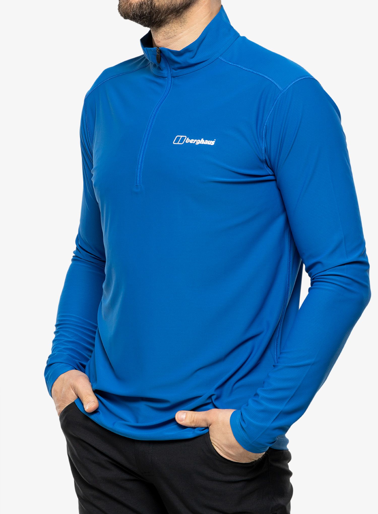 Jopica Berghaus 24/7 Tech Tee LS HZ - turkish sea