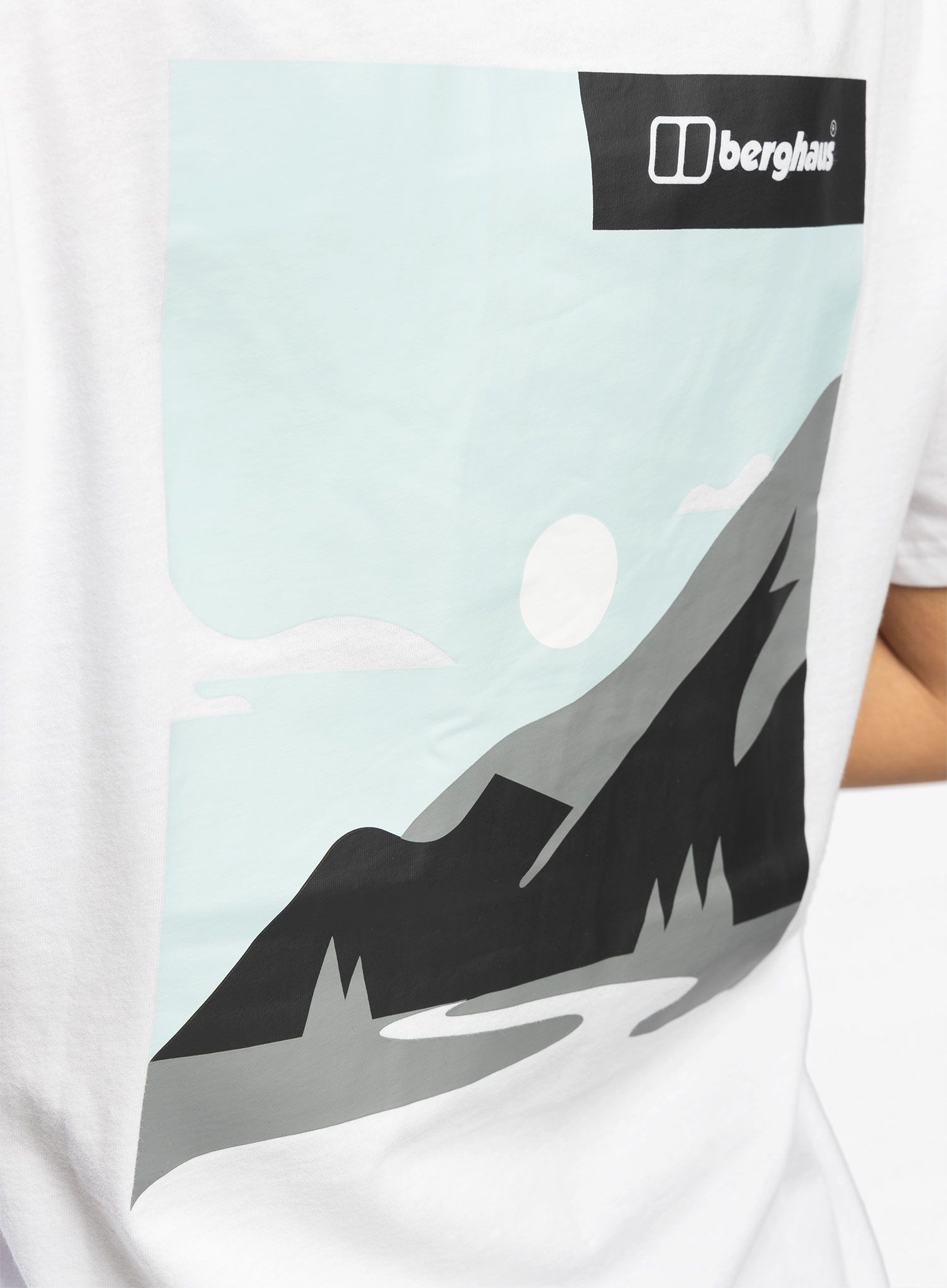 Ženska bombažna majica Berghaus Boyfriend Buttermere Ss Tee - pure white
