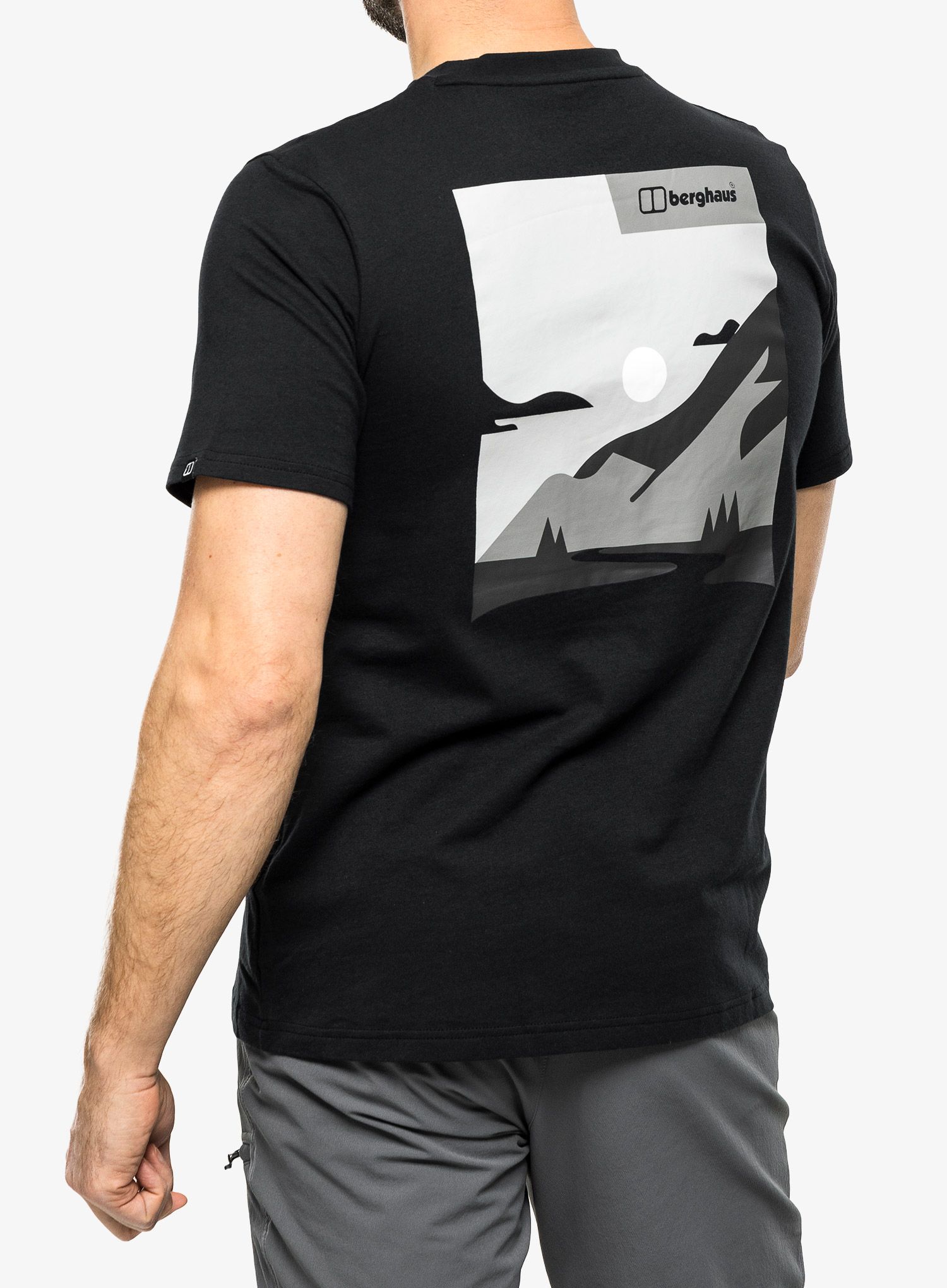 Bombažna majica Berghaus Buttermere Ss Tee - black/black
