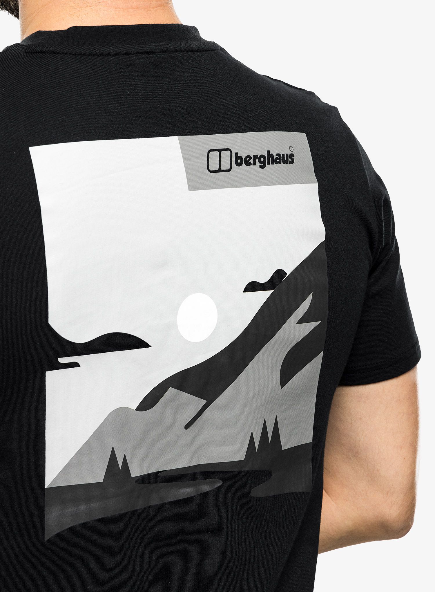 Bombažna majica Berghaus Buttermere Ss Tee - black/black