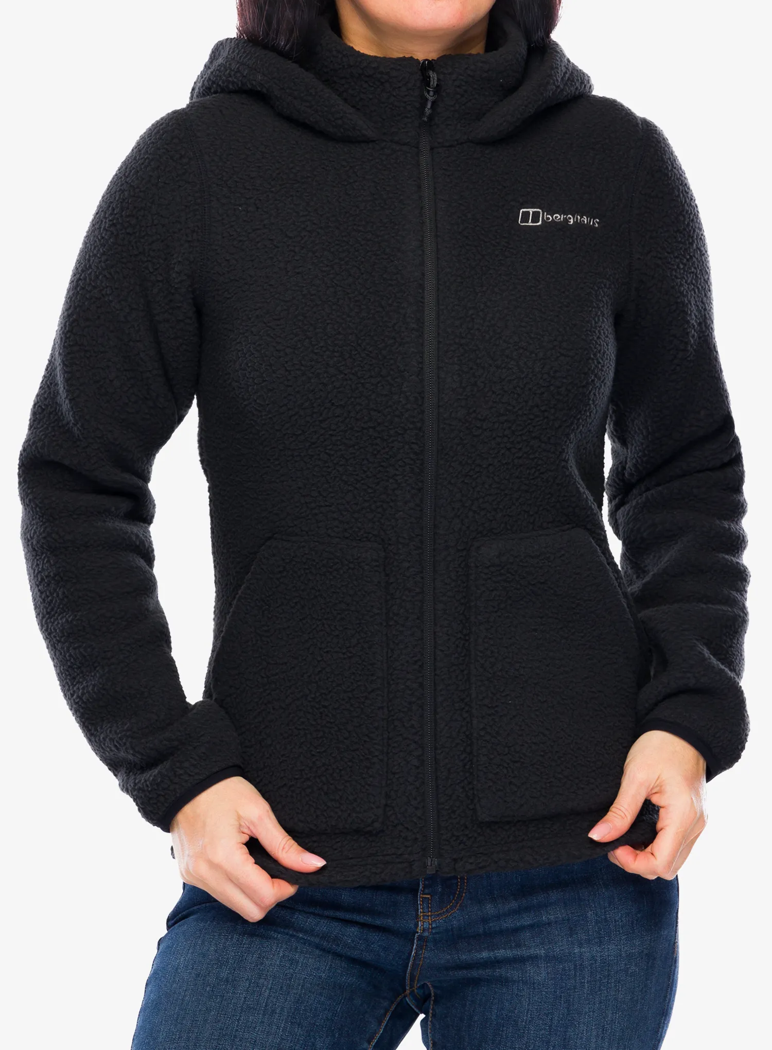 Ženski flis s kapuco Berghaus Darria FZ Hooded Jacket - black/black