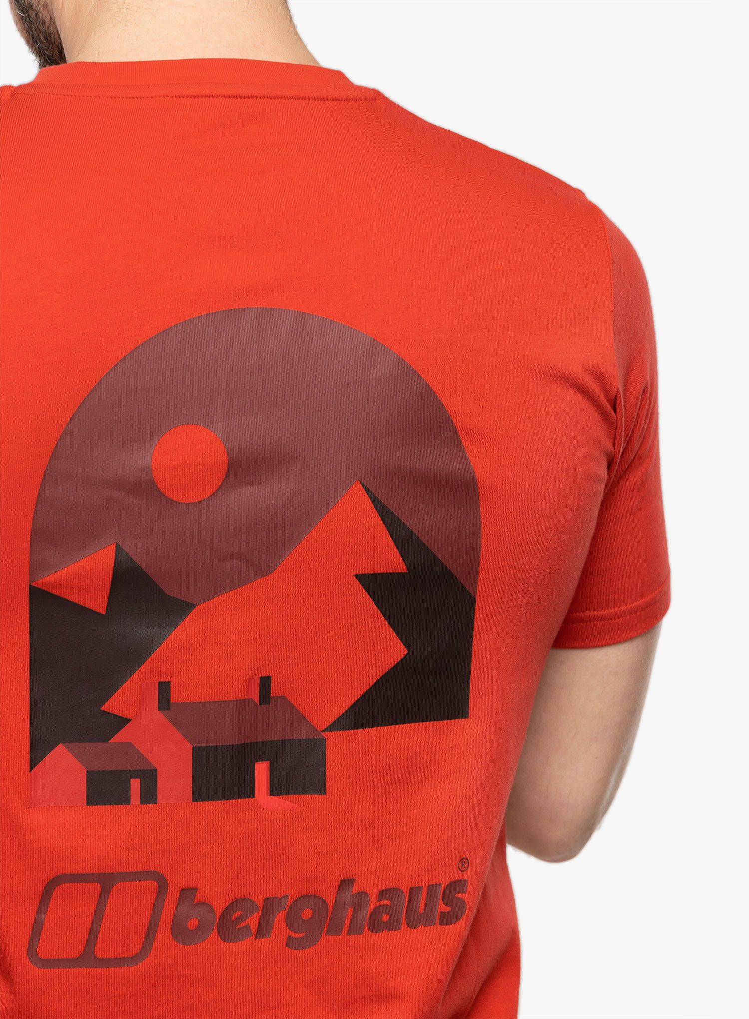 Bombažna majica Berghaus Etive Mor MTN T-Shirt - am red