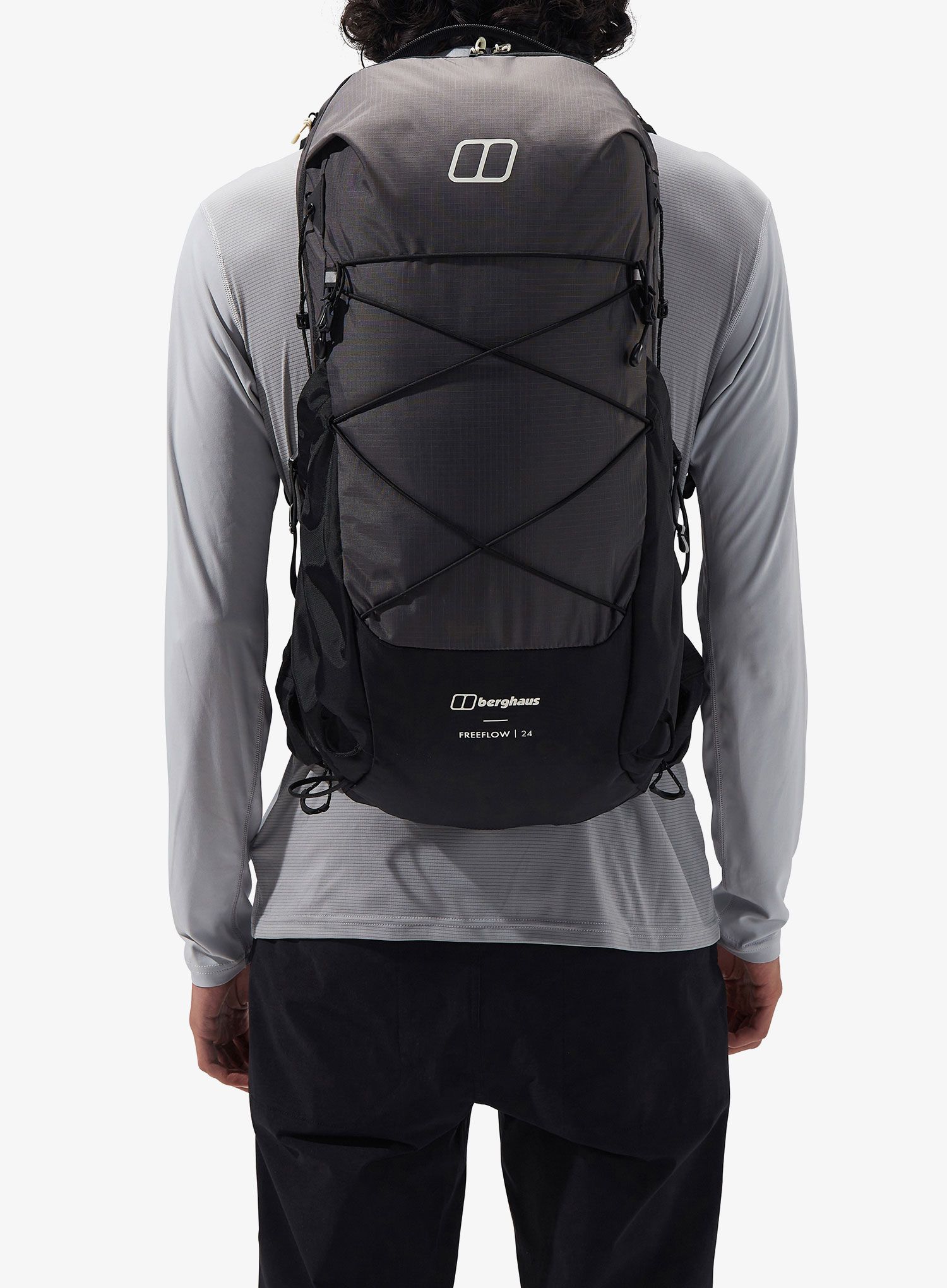 Pohodniški nahrbtnik Berghaus Freeflow 24 l - grey pinstripe/jet black