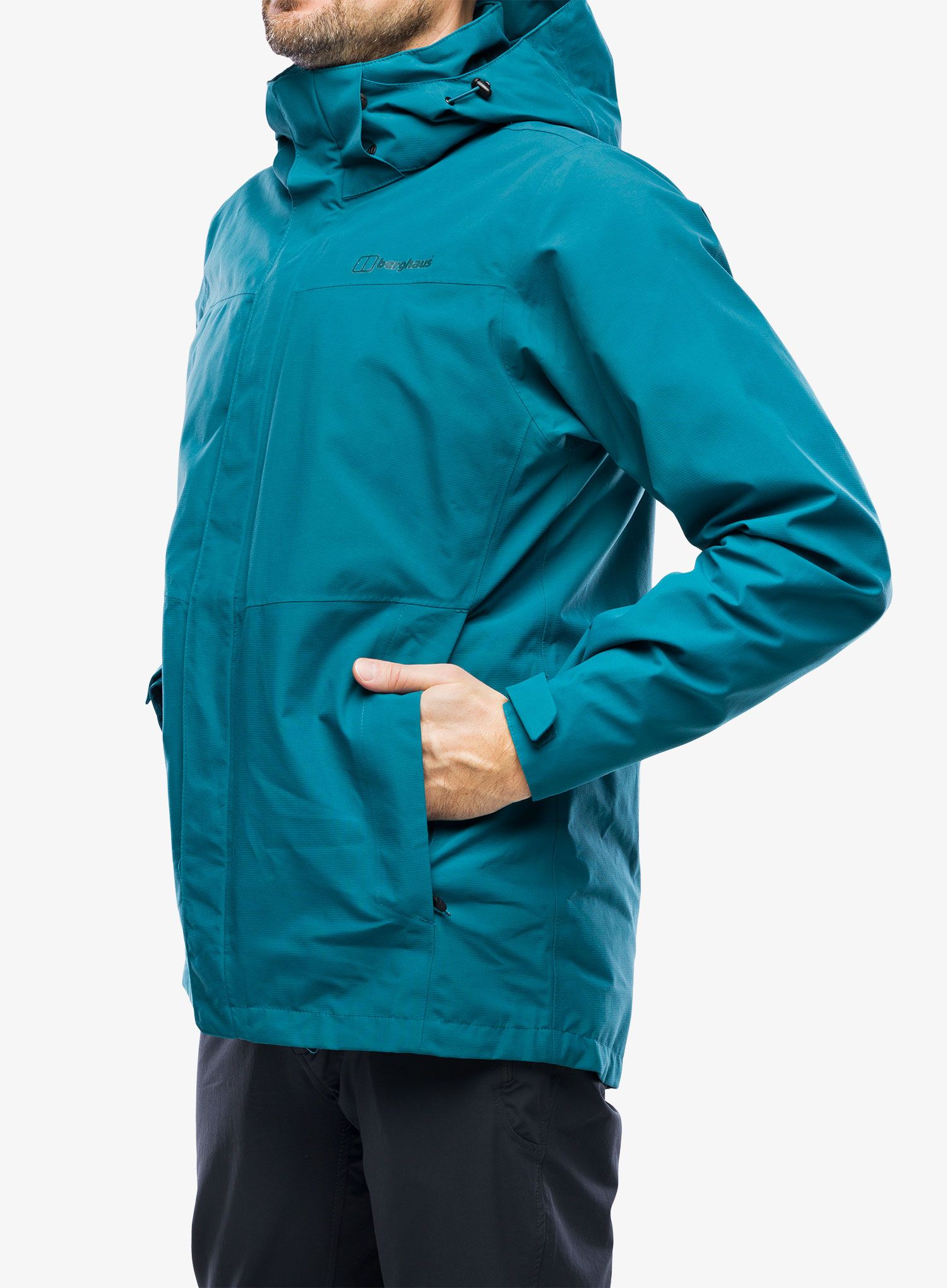 Nepremočljiva jakna Berghaus Hillwalker InterActive Jacket - deep ocean