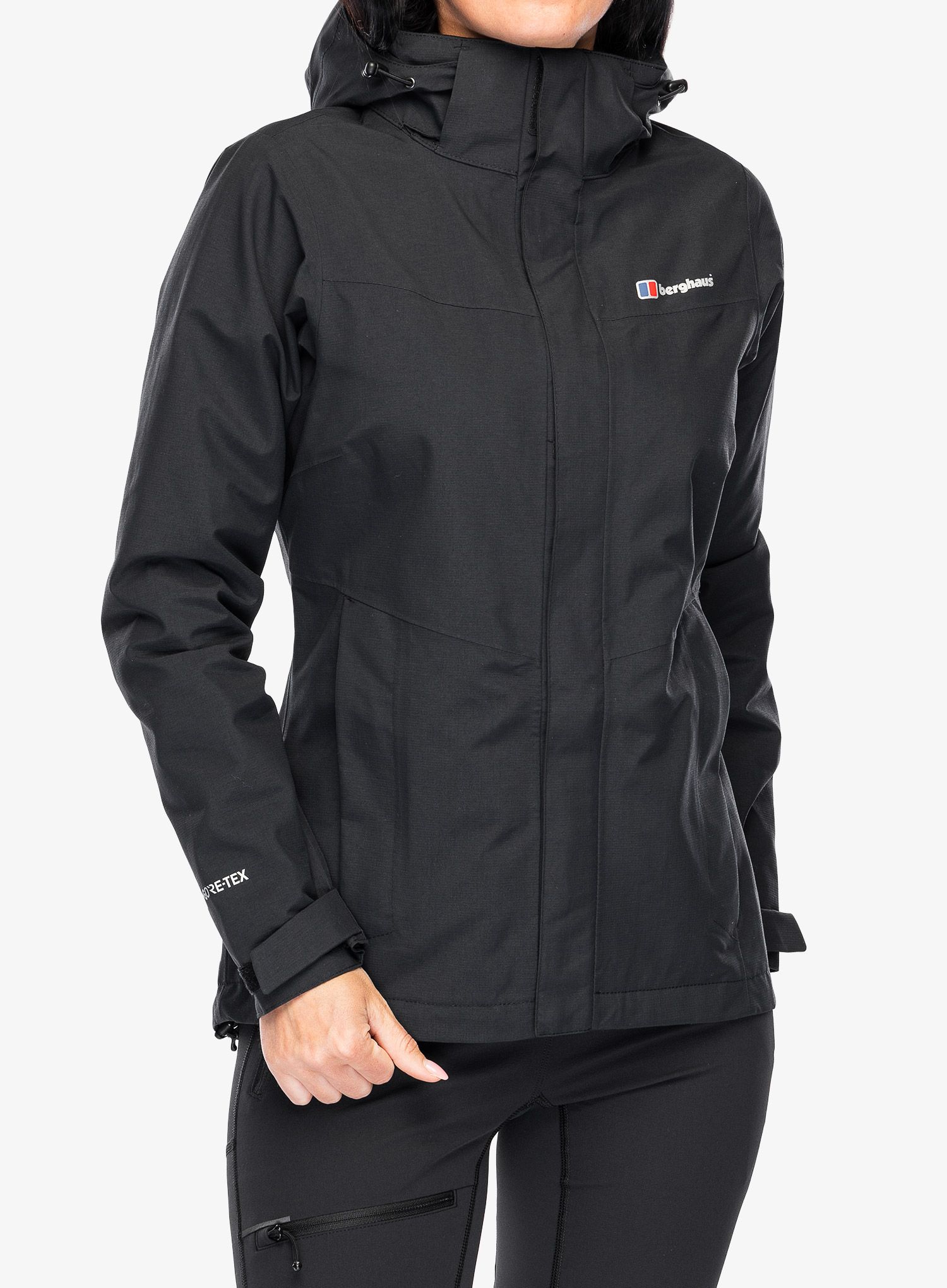 Ženska hardshell jakna Berghaus Hillwalker InterActive Shell - black/black