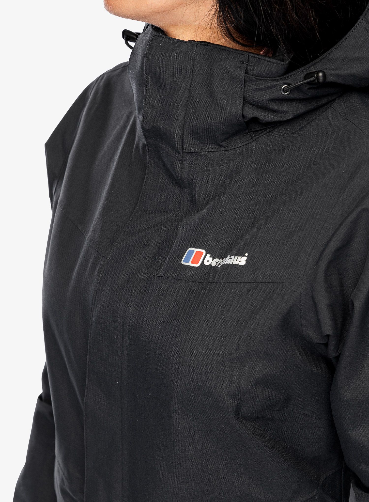 Ženska hardshell jakna Berghaus Hillwalker InterActive Shell - black/black